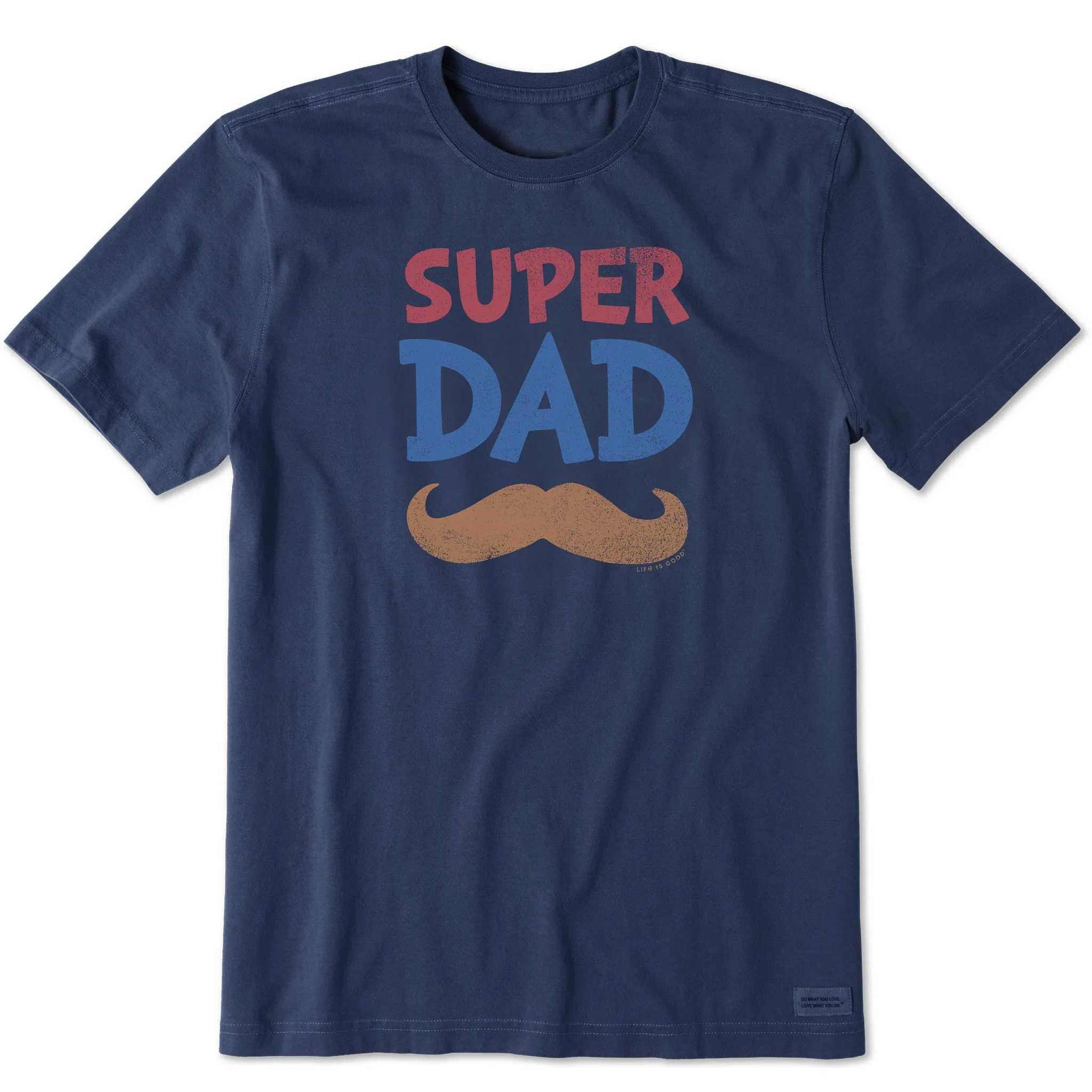 Trendy Comfort Men's Super Dad Stache Short Sleeve Tee