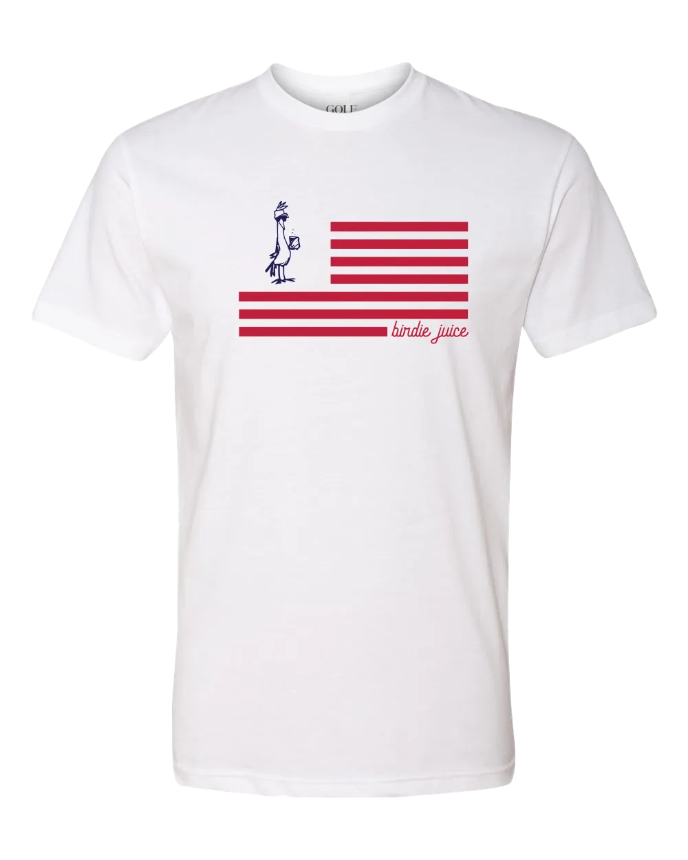 Birdie Juice Flag T-Shirt Brushed Interior Fashion Essential
