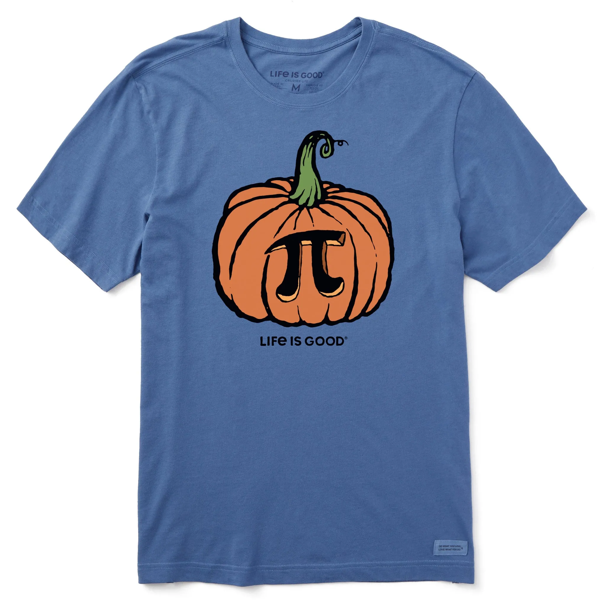 Men's Pumpkin Pi Short Sleeve Crusher Tee Travel Light Vintage authenticity