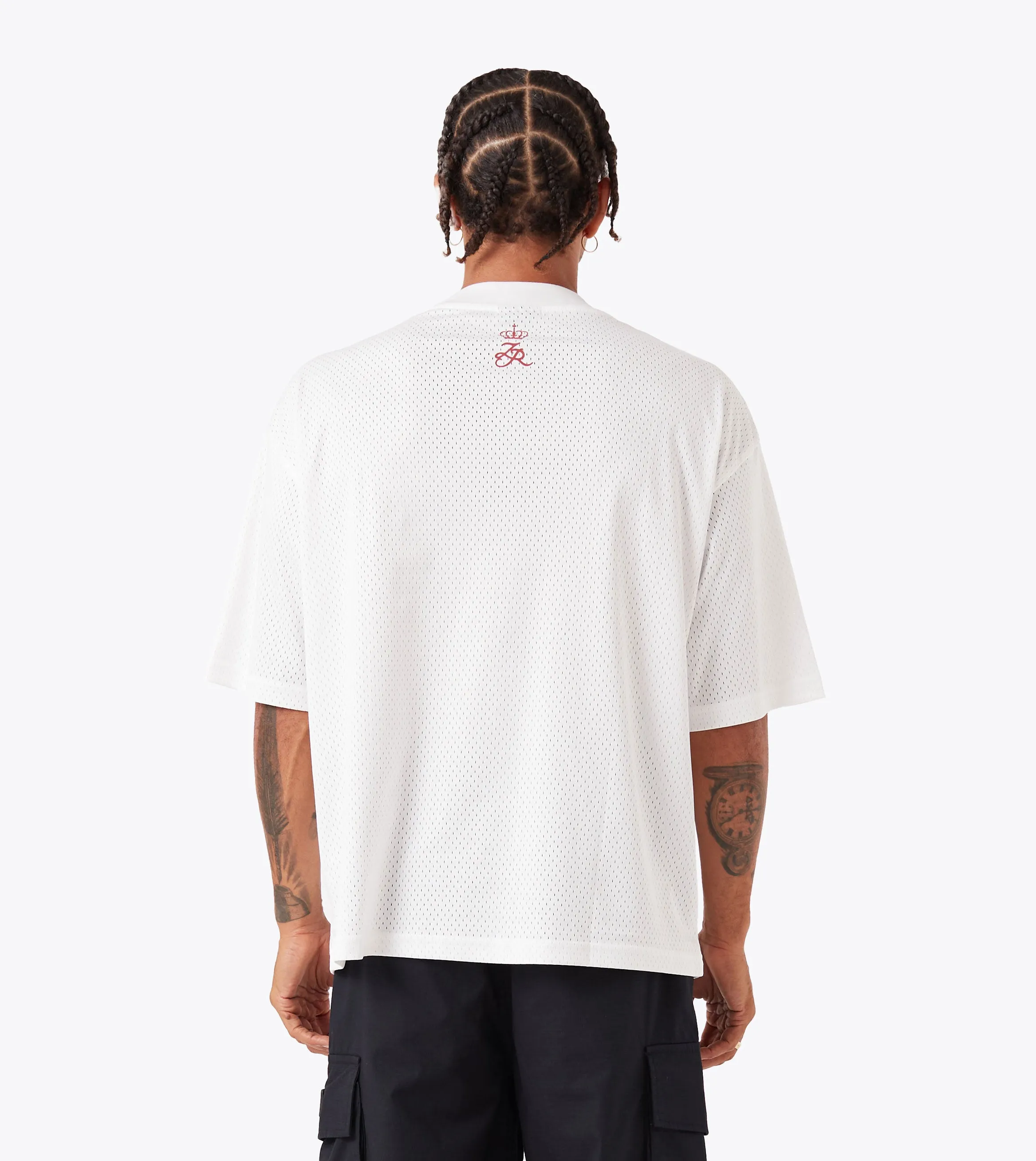 Perfect Fit Active Trend Mesh Flow Tee White