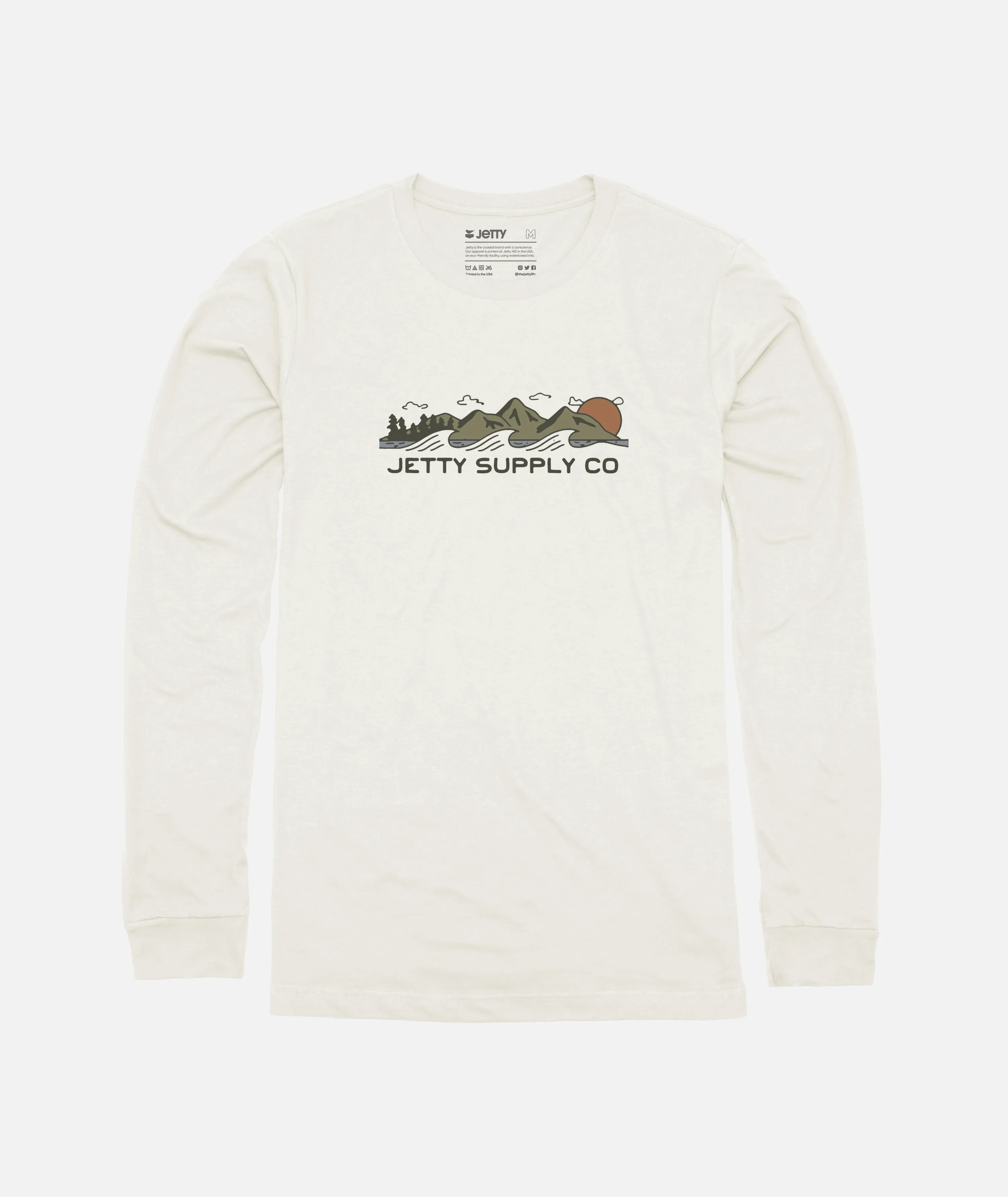 Peaks Long Sleeve - White Fit For Movement Perfectly Fit