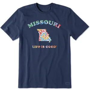 Chilly Day Style Men's Tie Dye Missouri Short Sleeve Crusher Tee