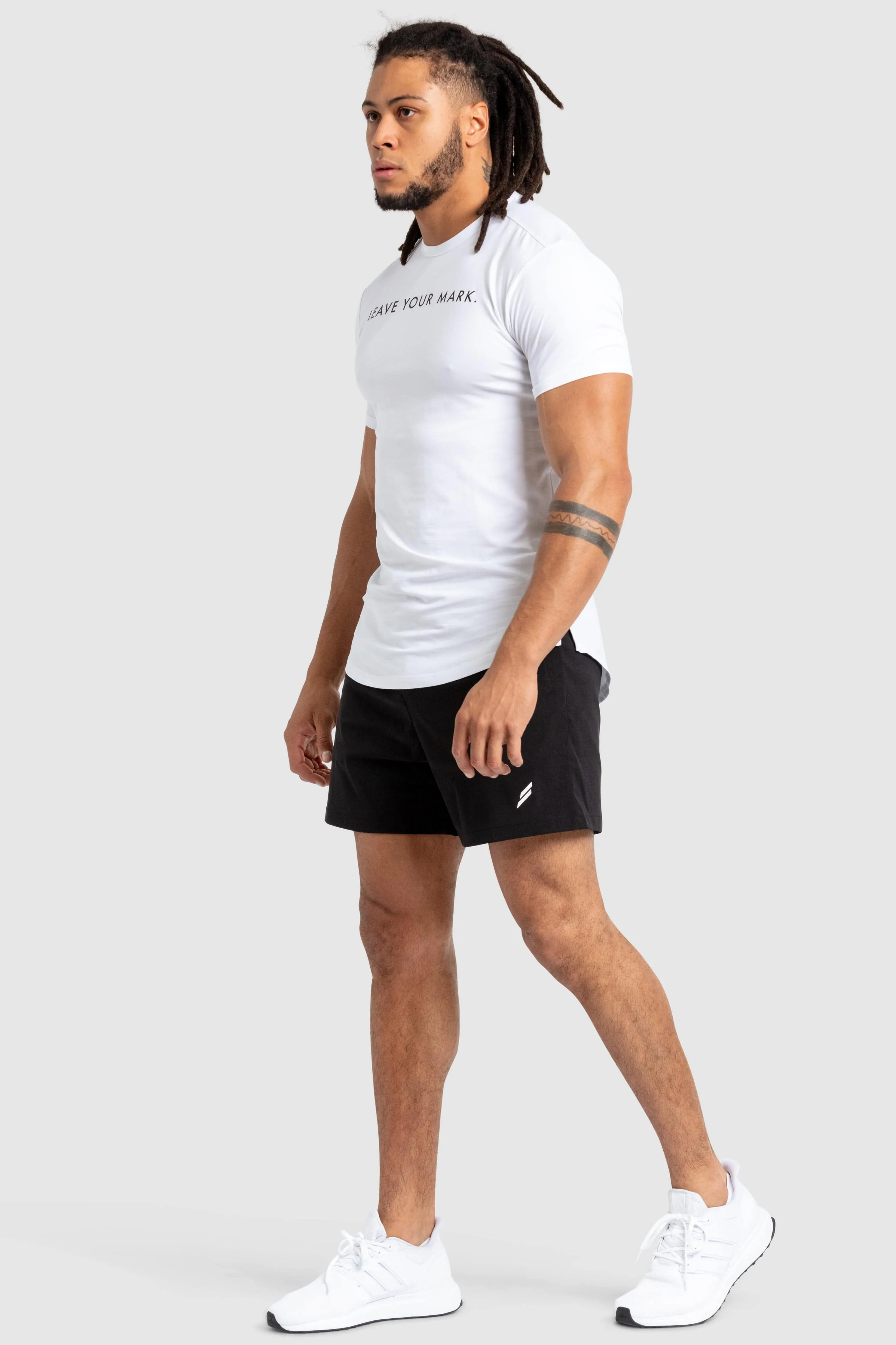 Leave Your Mark Drop Tee - White Casual All-Day