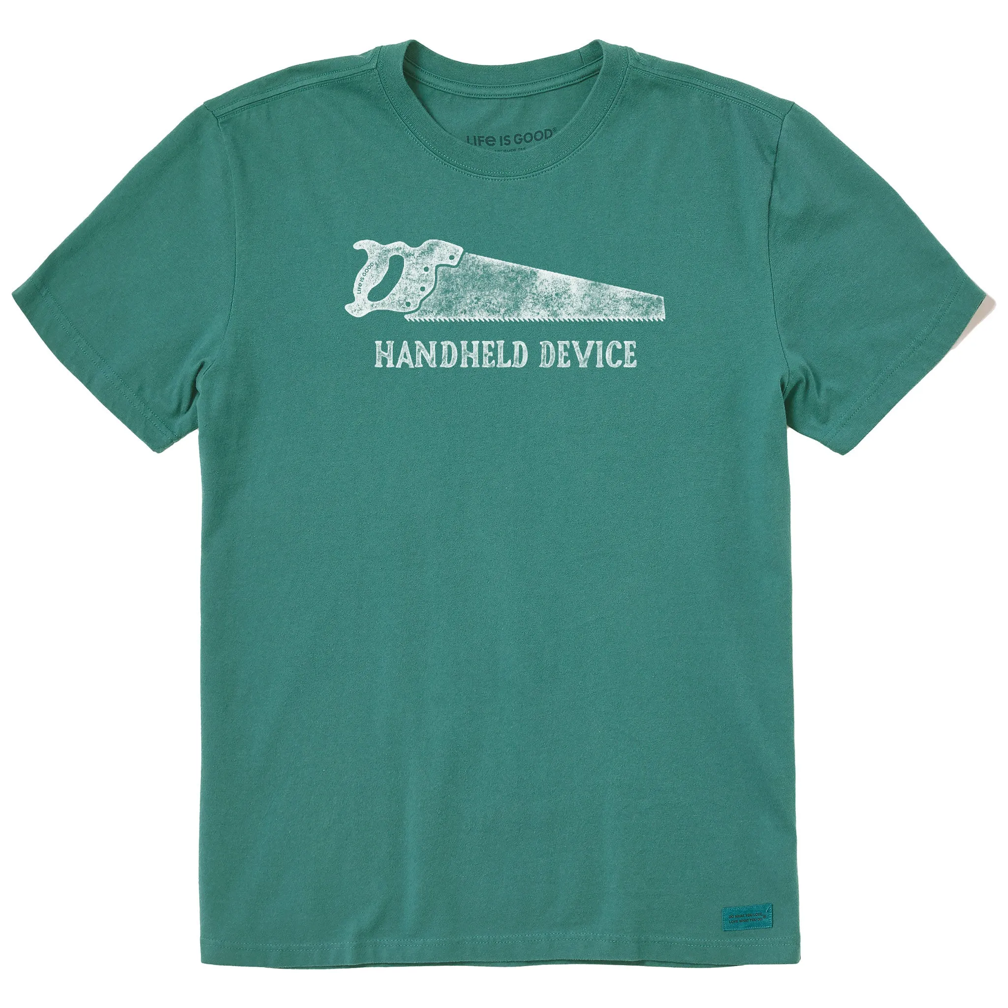 Comfortable Weave All-Purpose Wear Men's Handheld Device Saw Short Sleeve Crusher Tee