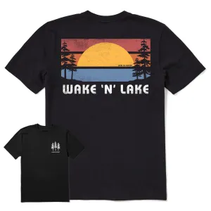 Men's Wake N Lake Short Sleeve Tee Casual everyday wear