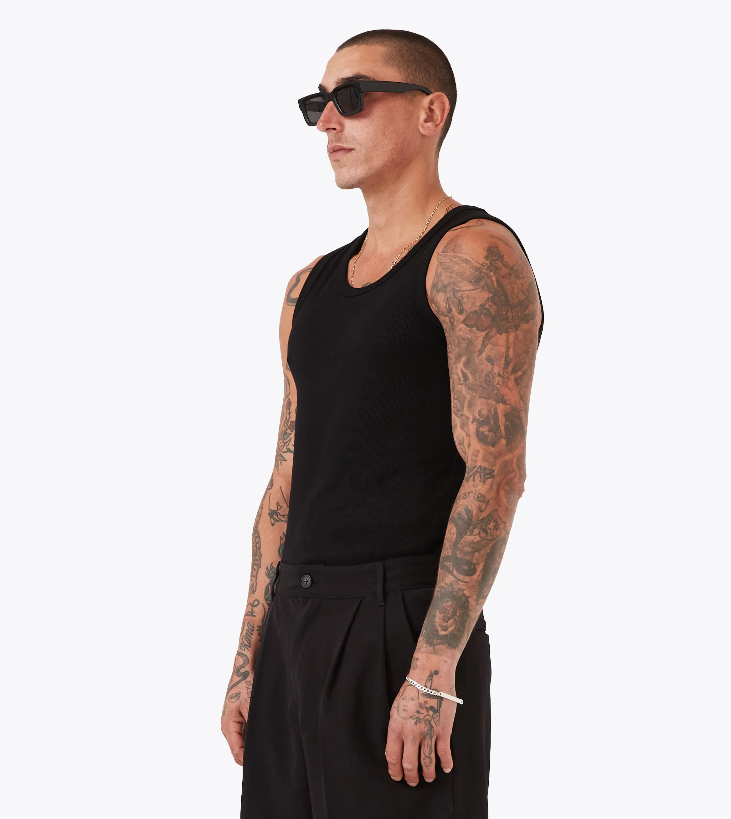 AllDay Comfort Rib Tank Black