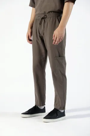AntiStaticLining Durable Weave BAGGY FIT LINEN CARGO TROUSER