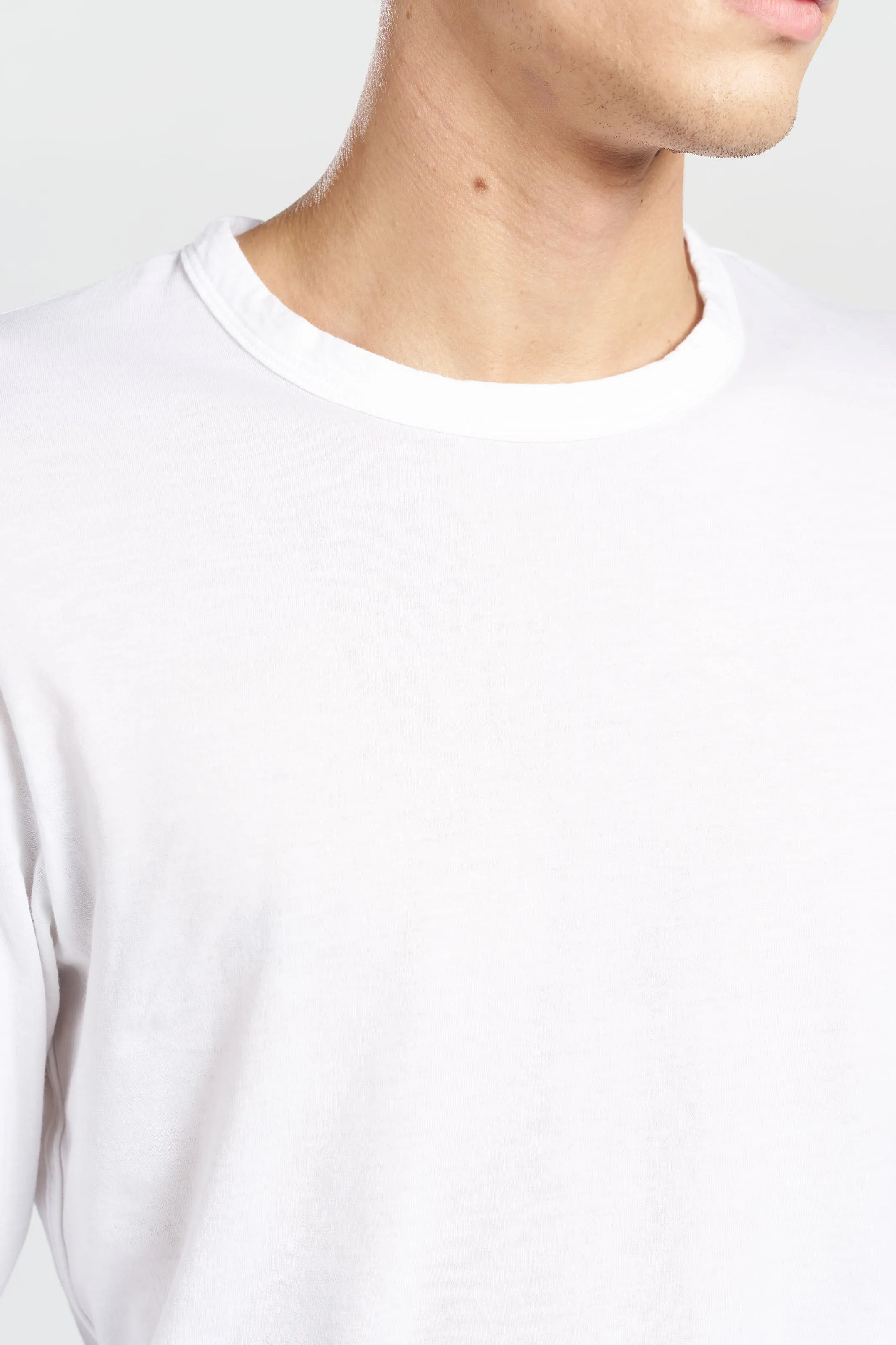 Classic Crew Long Sleeve Shirt Soft & Smooth Minimalist Stitching