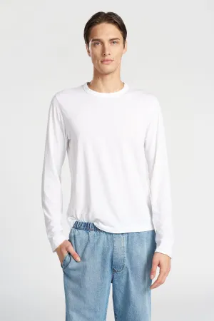 Travel Trend Look BreathableFabric Classic Crew Long Sleeve Shirt