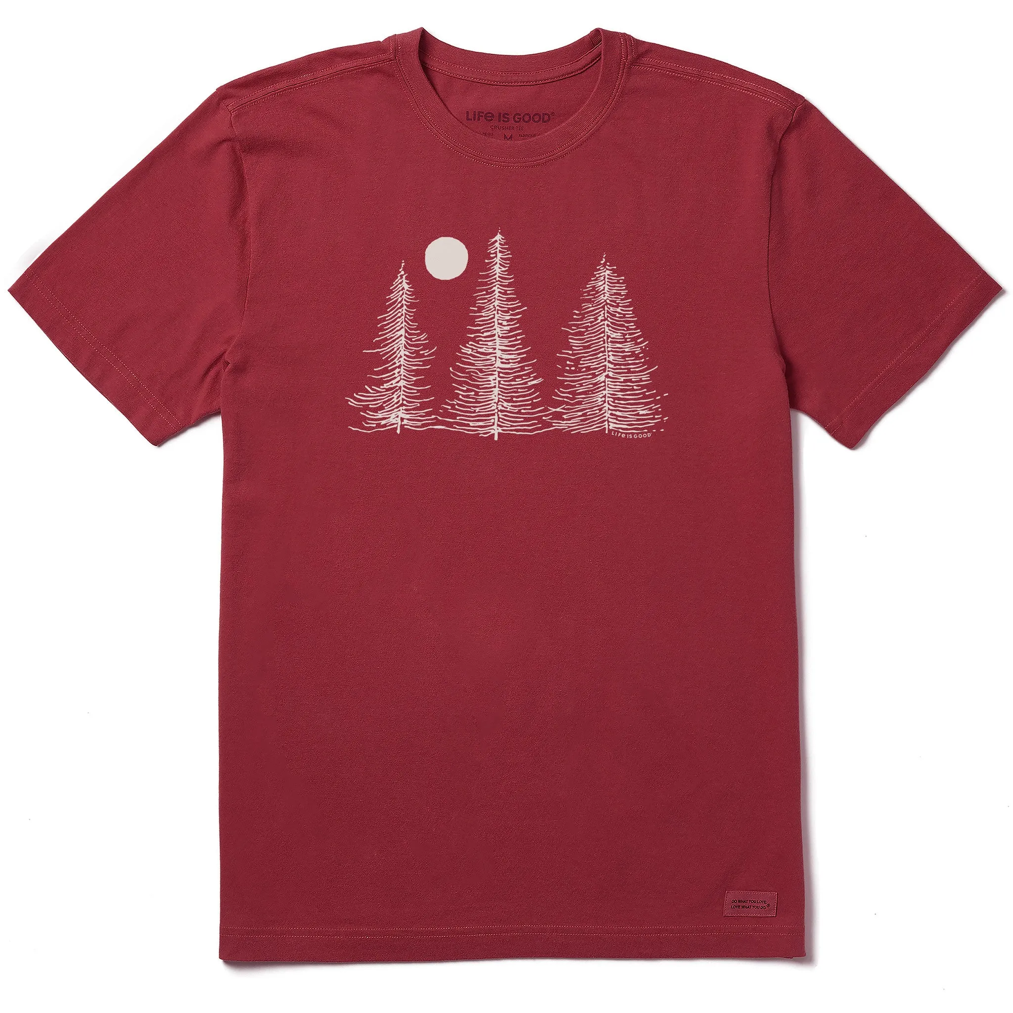 Men's Three Winter Trees Short Sleeve Crusher Tee Hiking durability Effortless Daywear