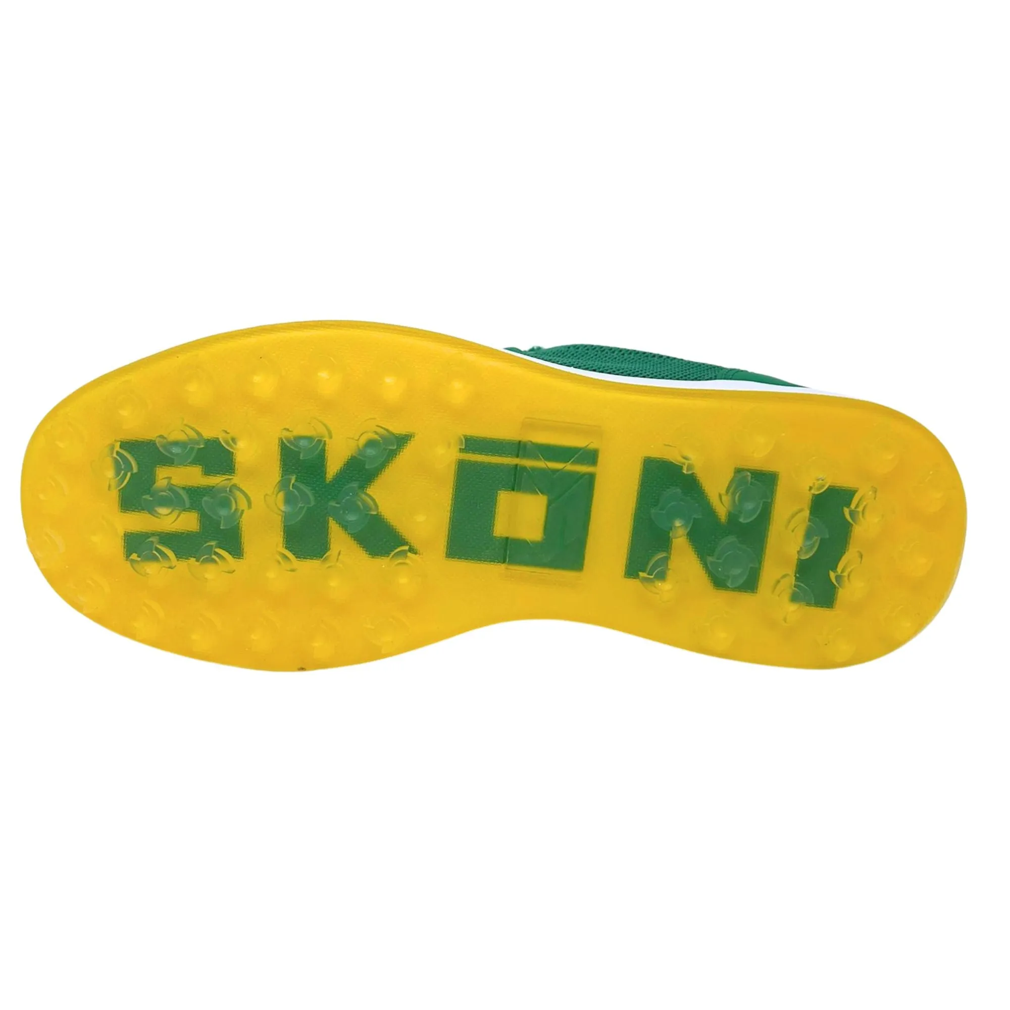 SK??NI Men's Golf Shoe Waterproof- Green/Yellow Grip Performance