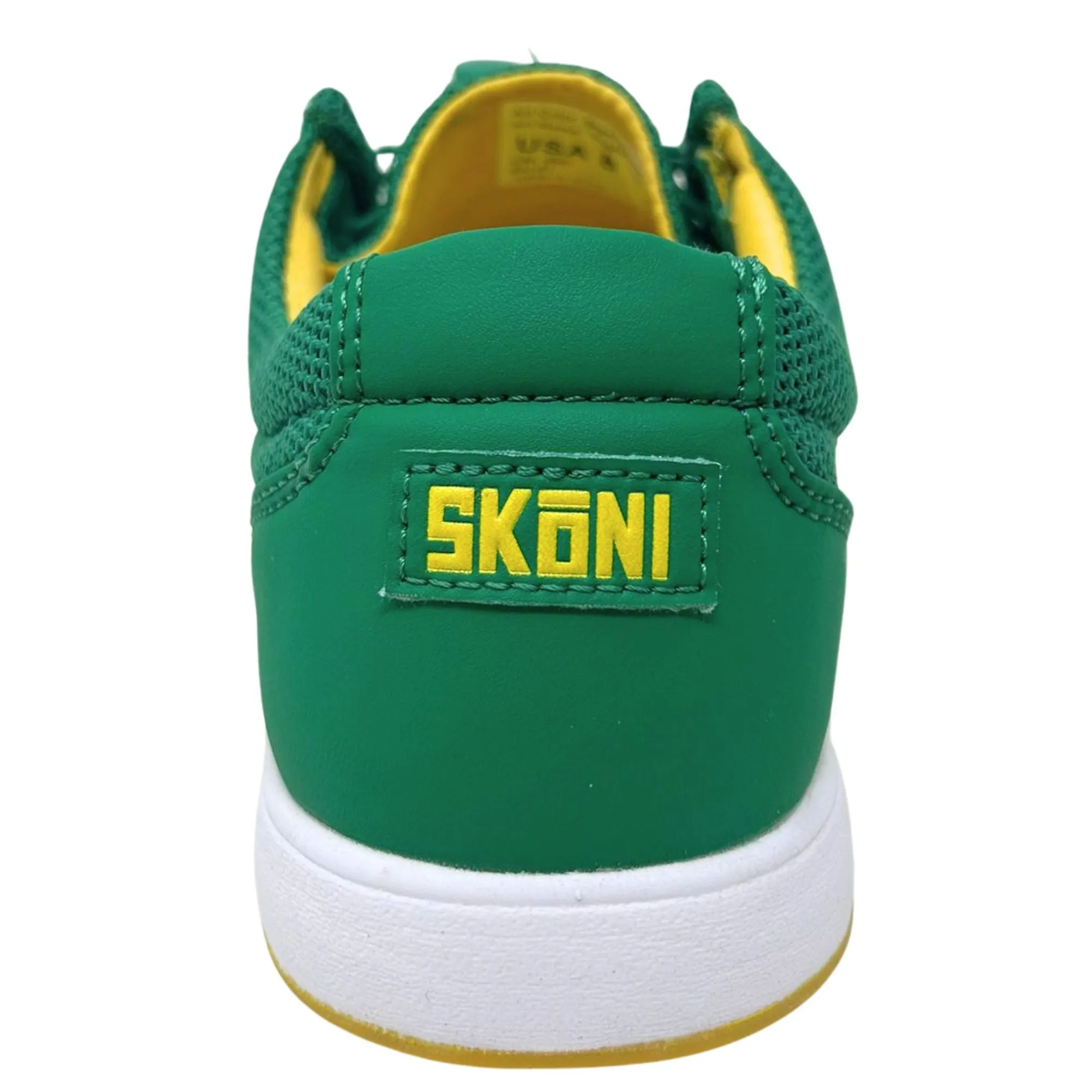 SK??NI Men's Golf Shoe Waterproof- Green/Yellow Dry Liner AnkleSupport