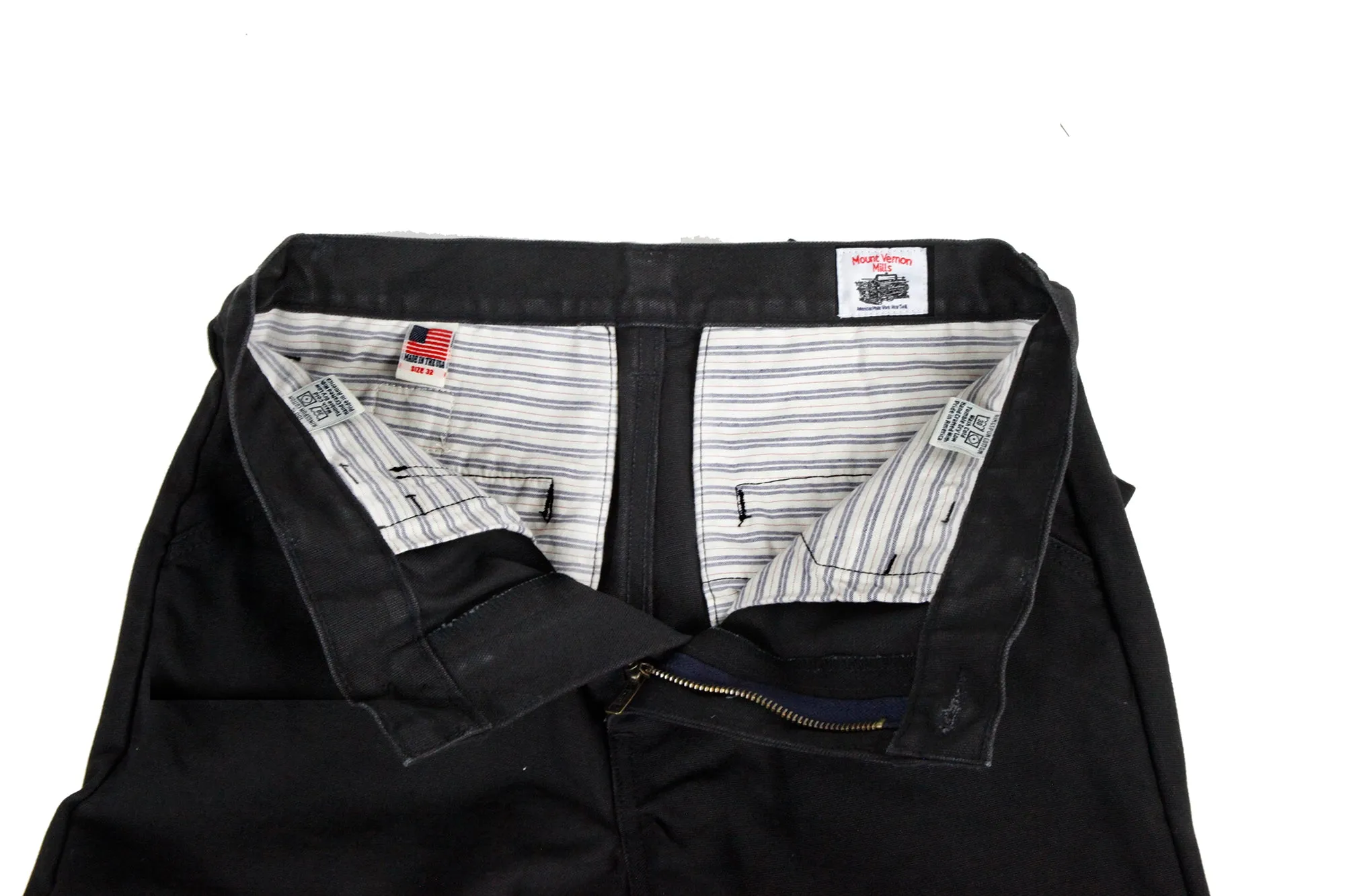 Stretch waistband NonSlipGrip Black Duck  Mt Vernon 13 oz  Work Uniform Chino