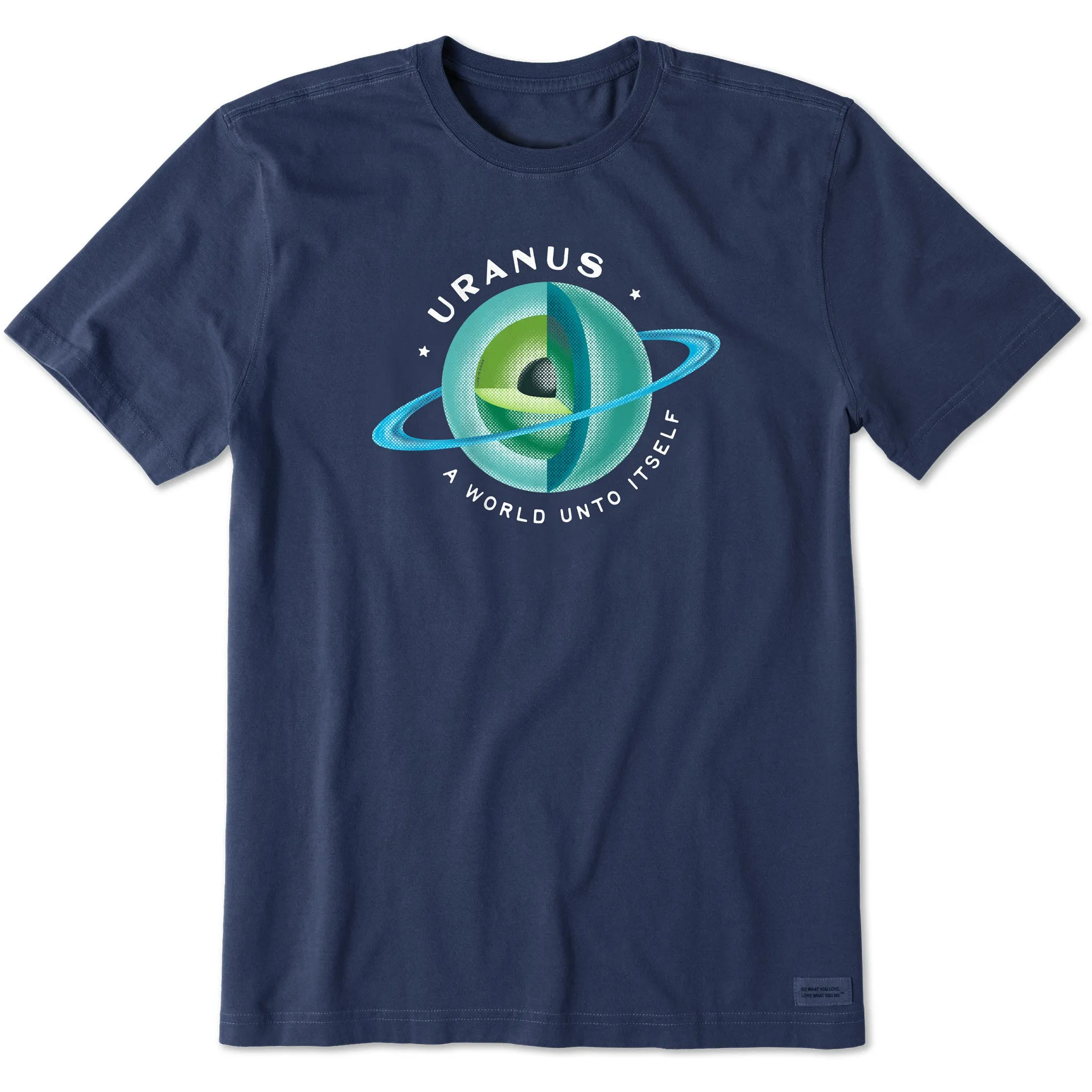 Light Style Trend Sporty and Stylish Men's Uranus A World Unto Itself Short Sleeve Tee