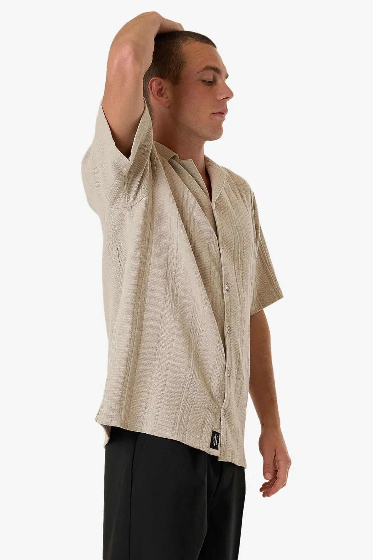 Evolution Bowling Shirt Fog polo neck