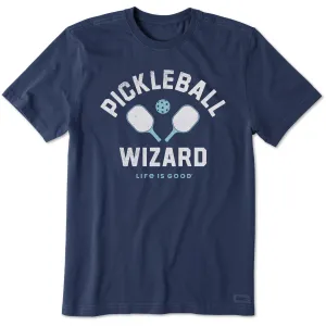 Men's Pickleball Wizard Short Sleeve Crusher Tee Minimal Design