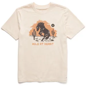 Men's Wild at Heart Mustang Short Sleeve Crusher Tee Modern Simplicity