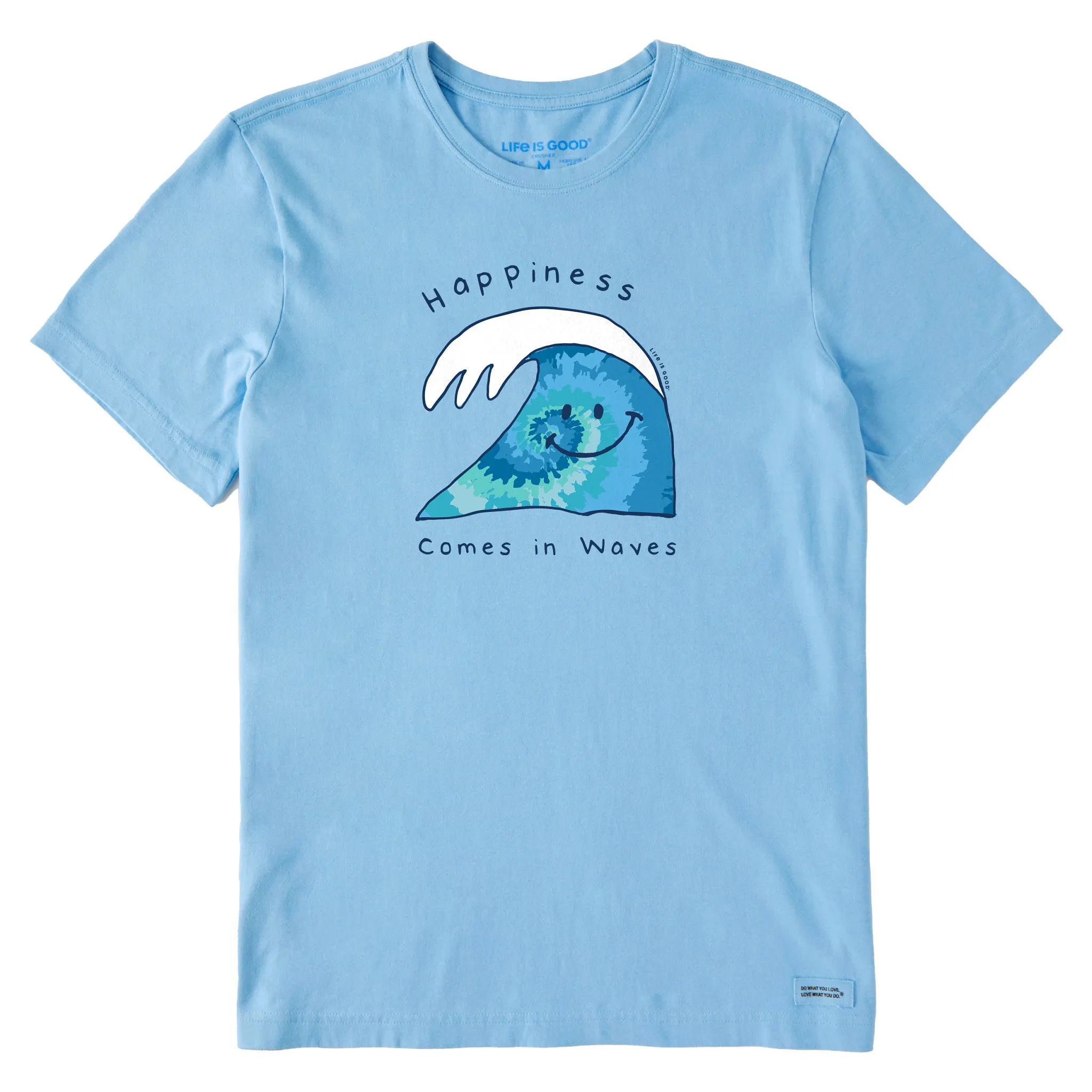 Men's Tie Dye Wave Short Sleeve Tee Timeless Fit Cozy Style