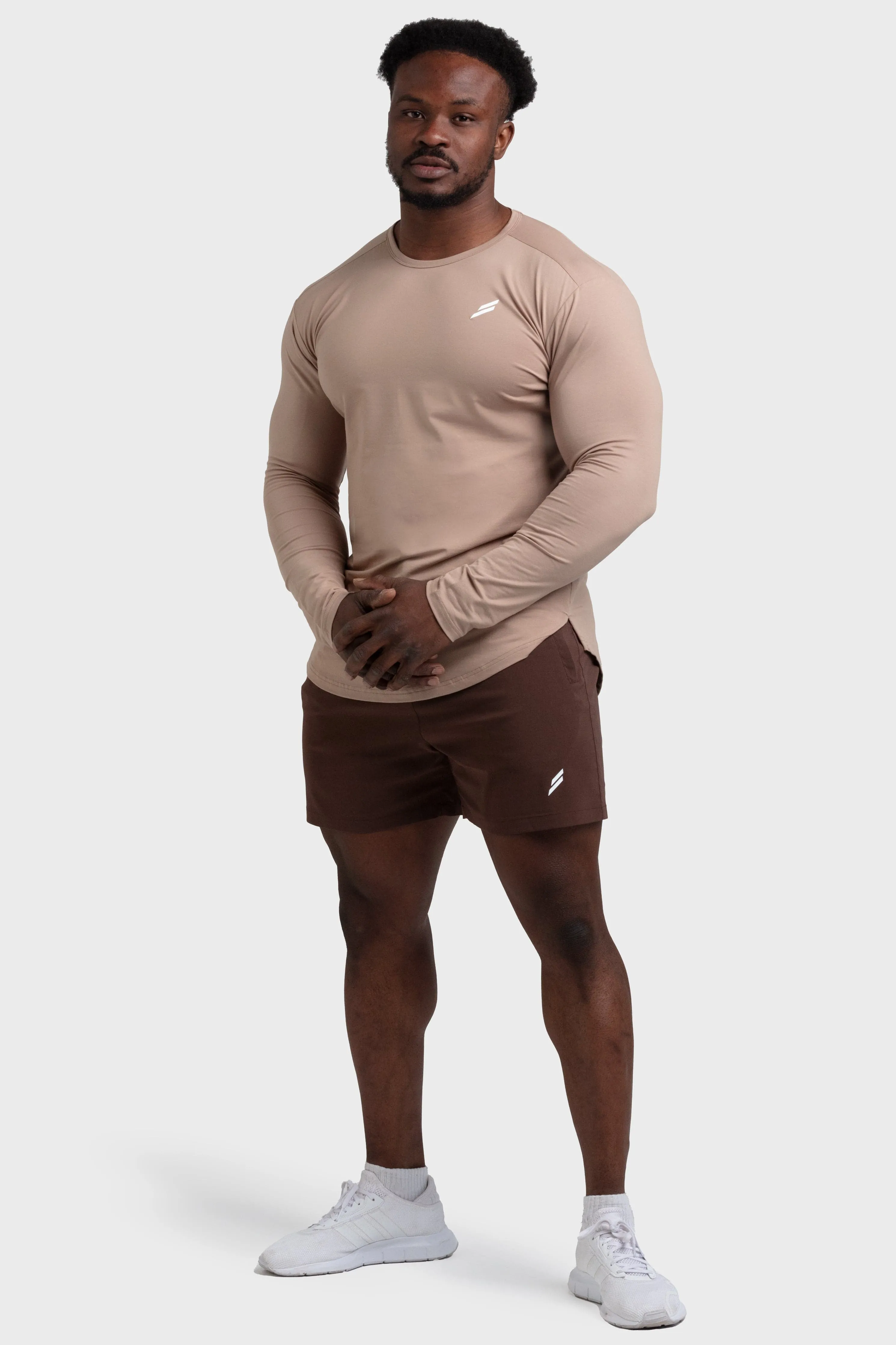 Slim fit clothing Mark Drop Long Sleeve - Light Taupe