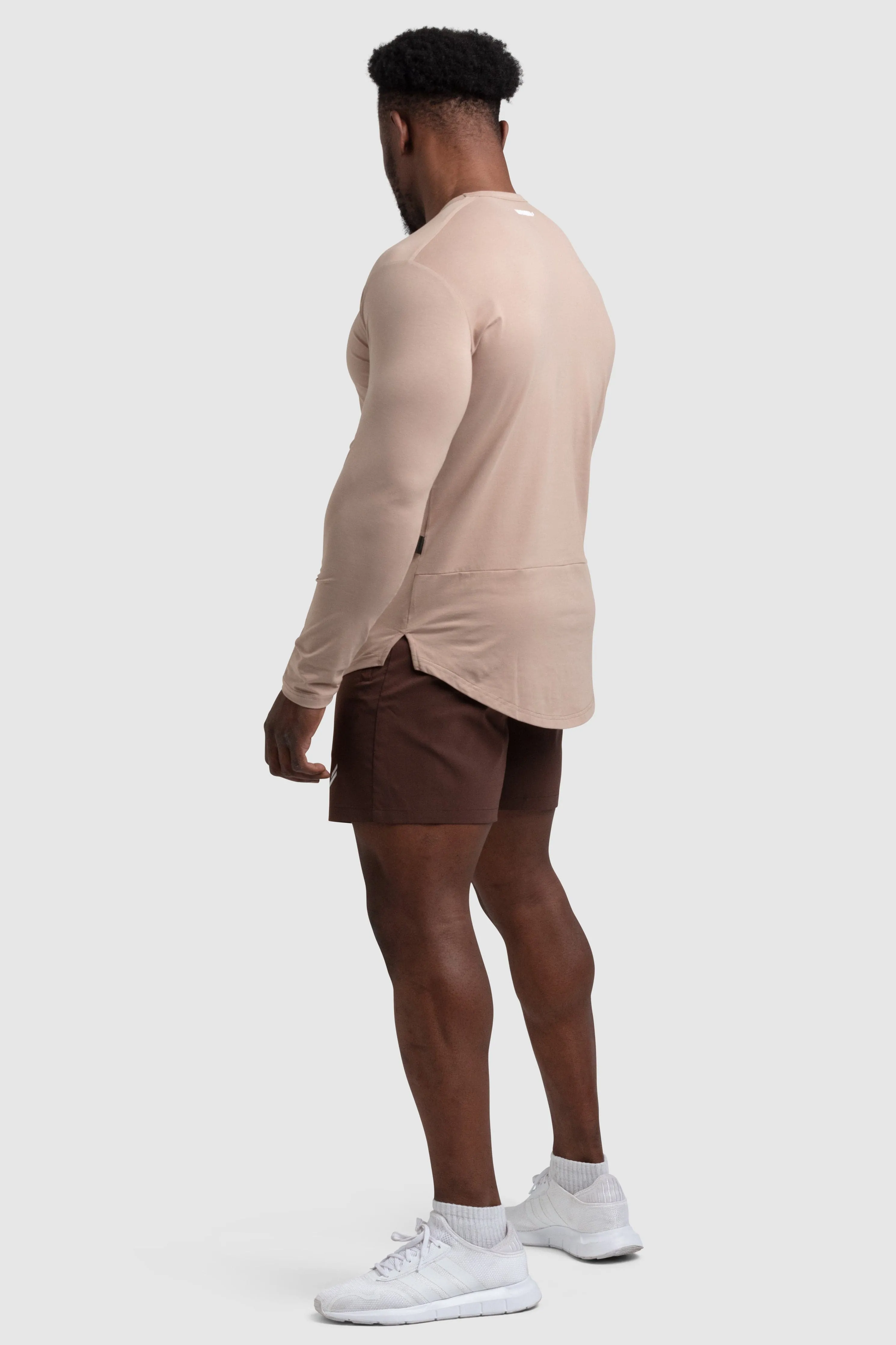 Mark Drop Long Sleeve - Light Taupe Versatile Wear
