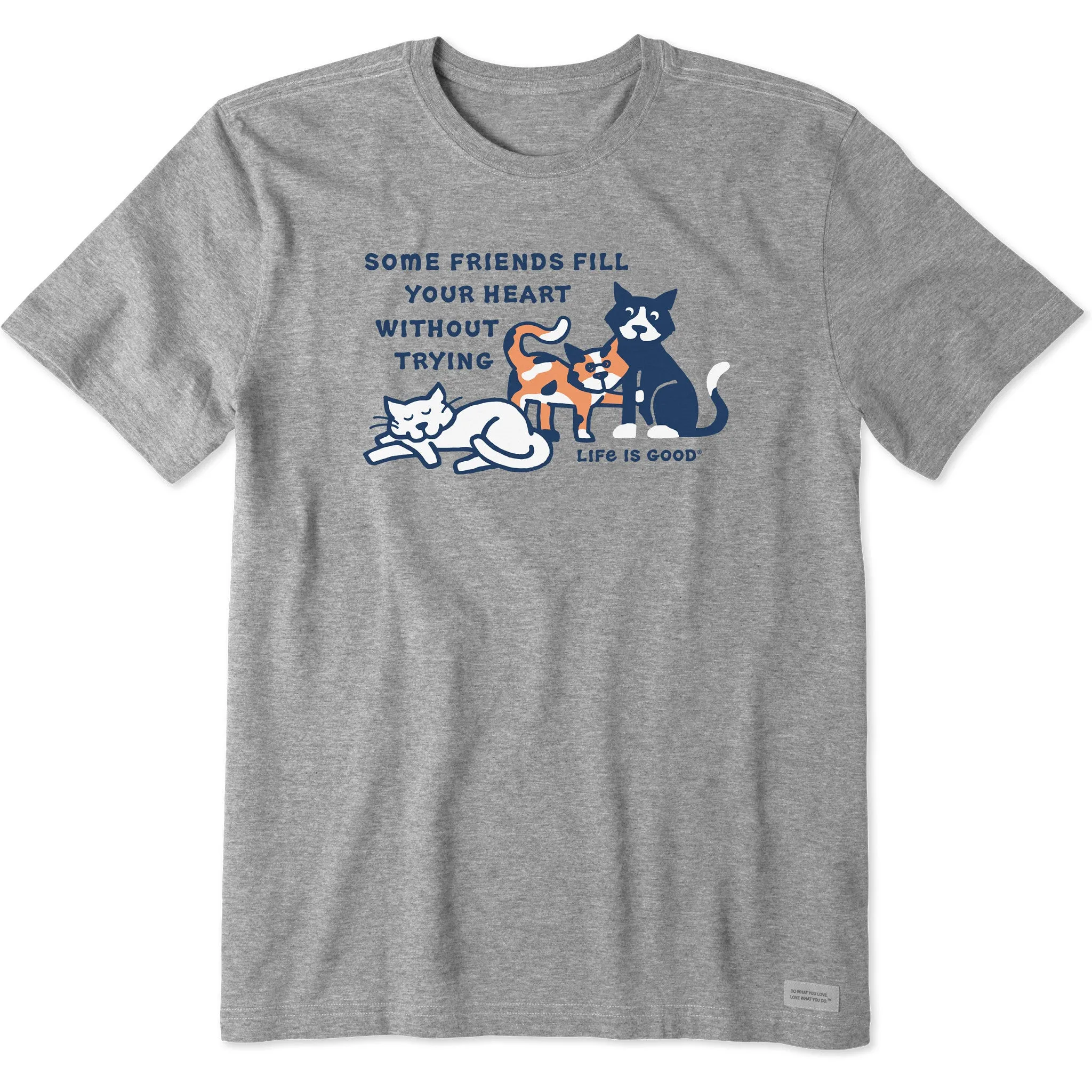 Retro nostalgia Men's Friends Fill your Heart Al Short Sleeve Crusher Tee