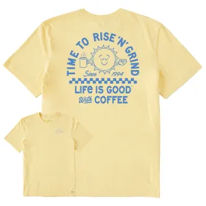 Quick Dry Comfort Men's Showtime Rise Coffee Sun Short Sleeve Crusher Tee