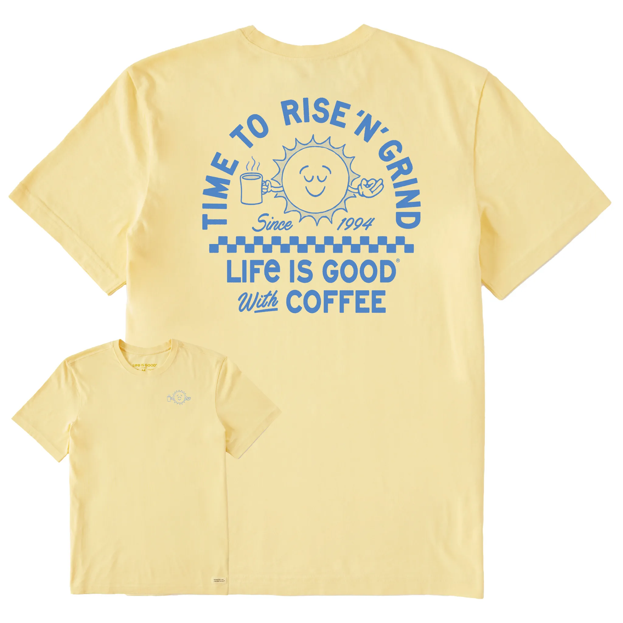 Men's Showtime Rise Coffee Sun Short Sleeve Crusher Tee Chill Comfort