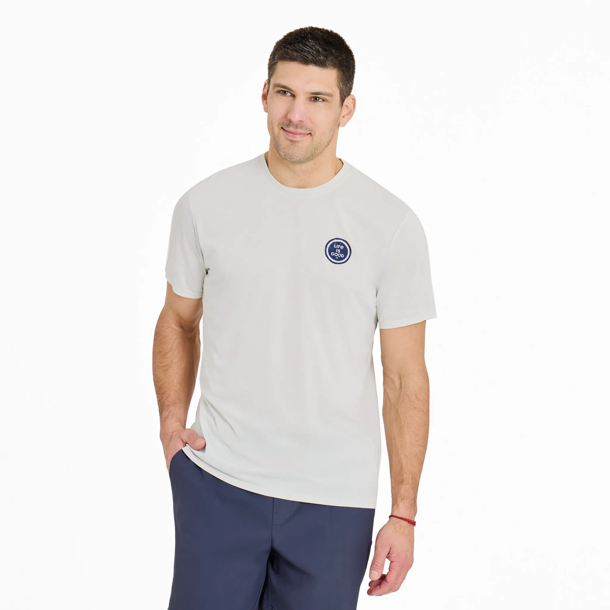 LayeredSleeveConstruction Men's Sunset Bird Dance Sun Crusher Tee