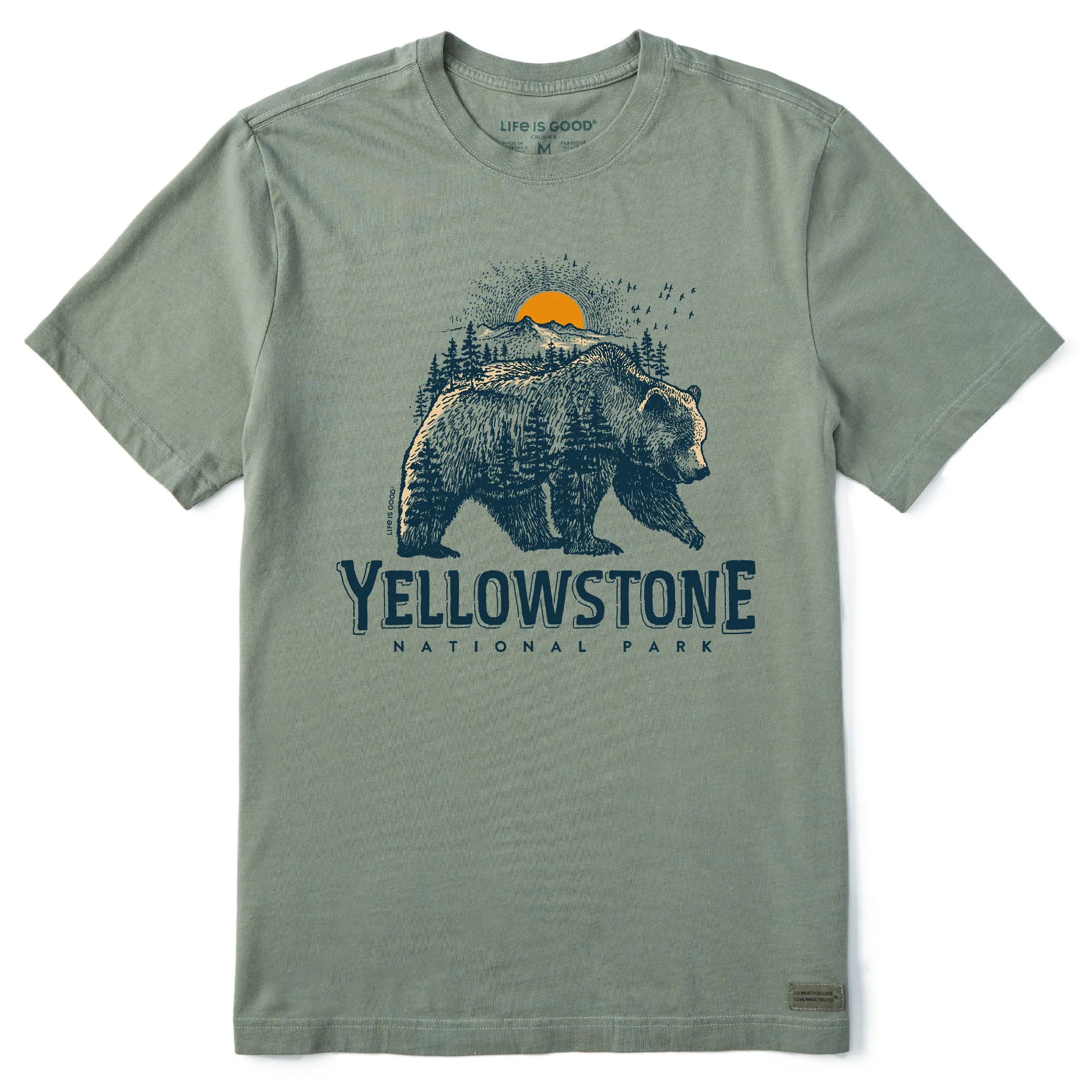 Men's Yellowstone Bearscape Short Sleeve Crusher Tee soft look
