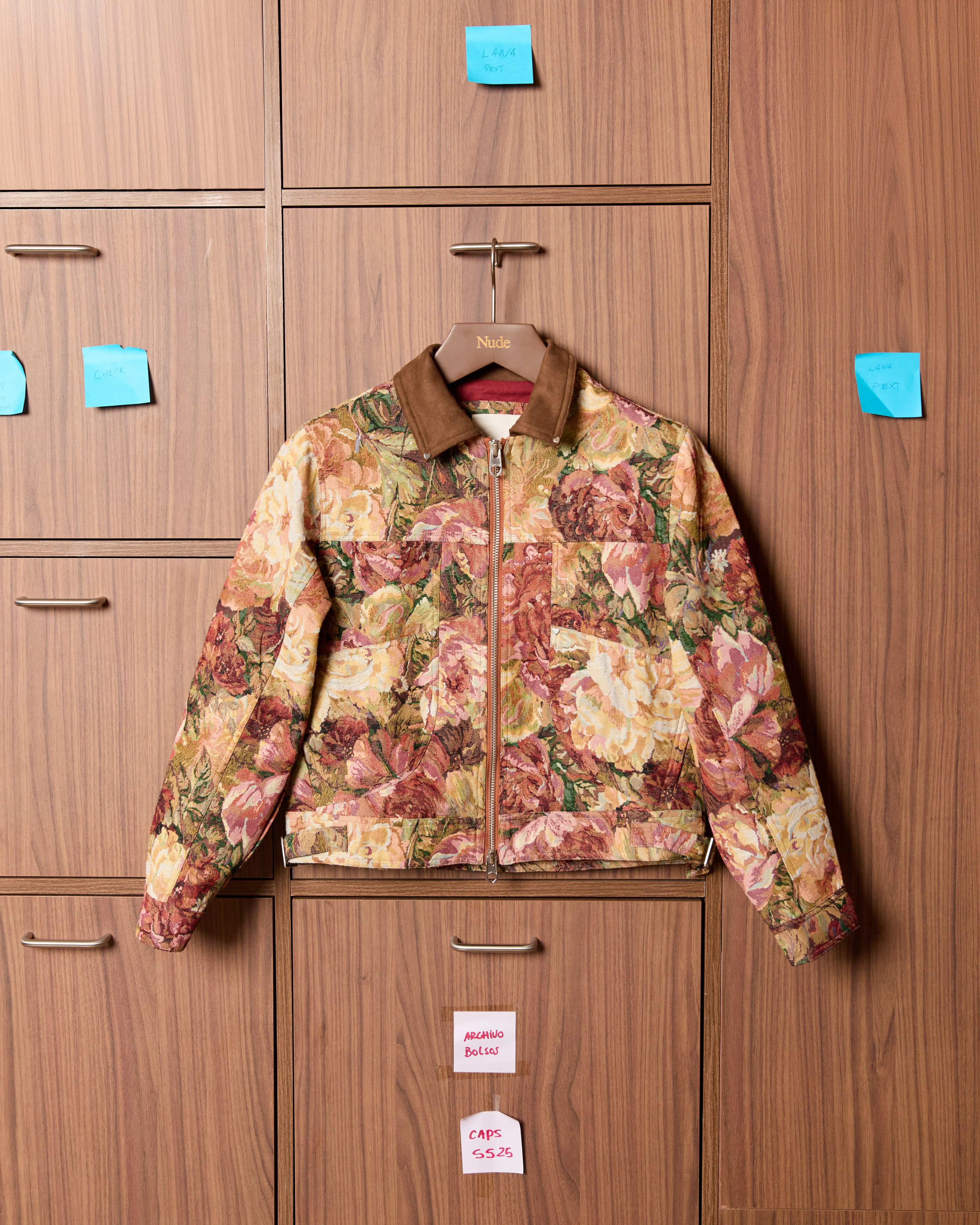 ReinforcedElbows Adjustable Cuff Design Tapiz Jacket Brown