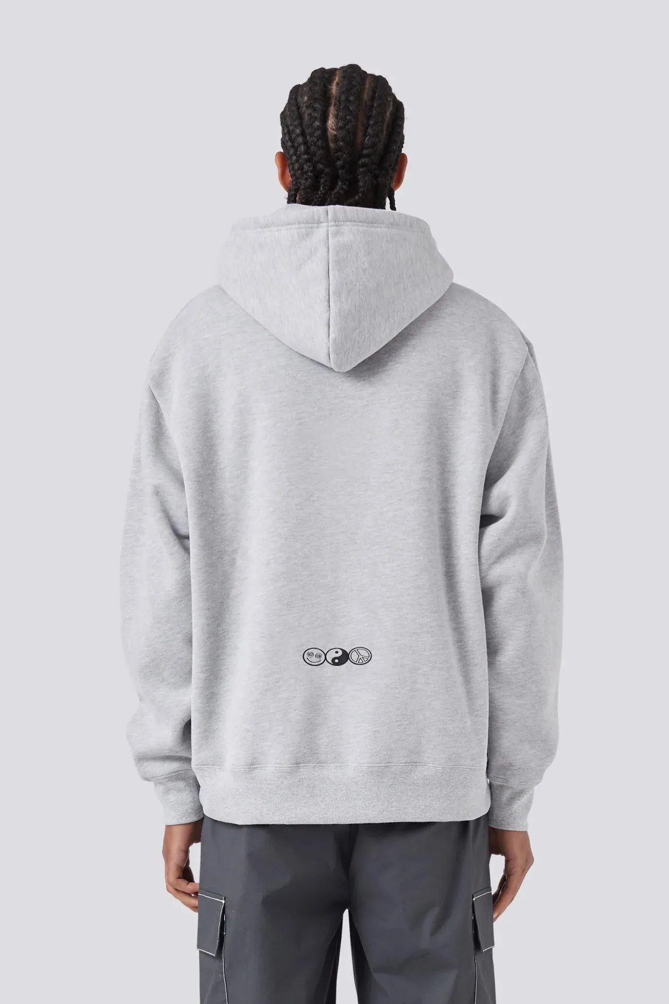 2014 Zip Hood Grey Melange AntiSlip Grip