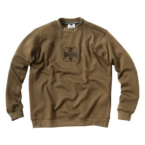 Everyday Essential West Coast Choppers Parts Crewneck - Olive Green