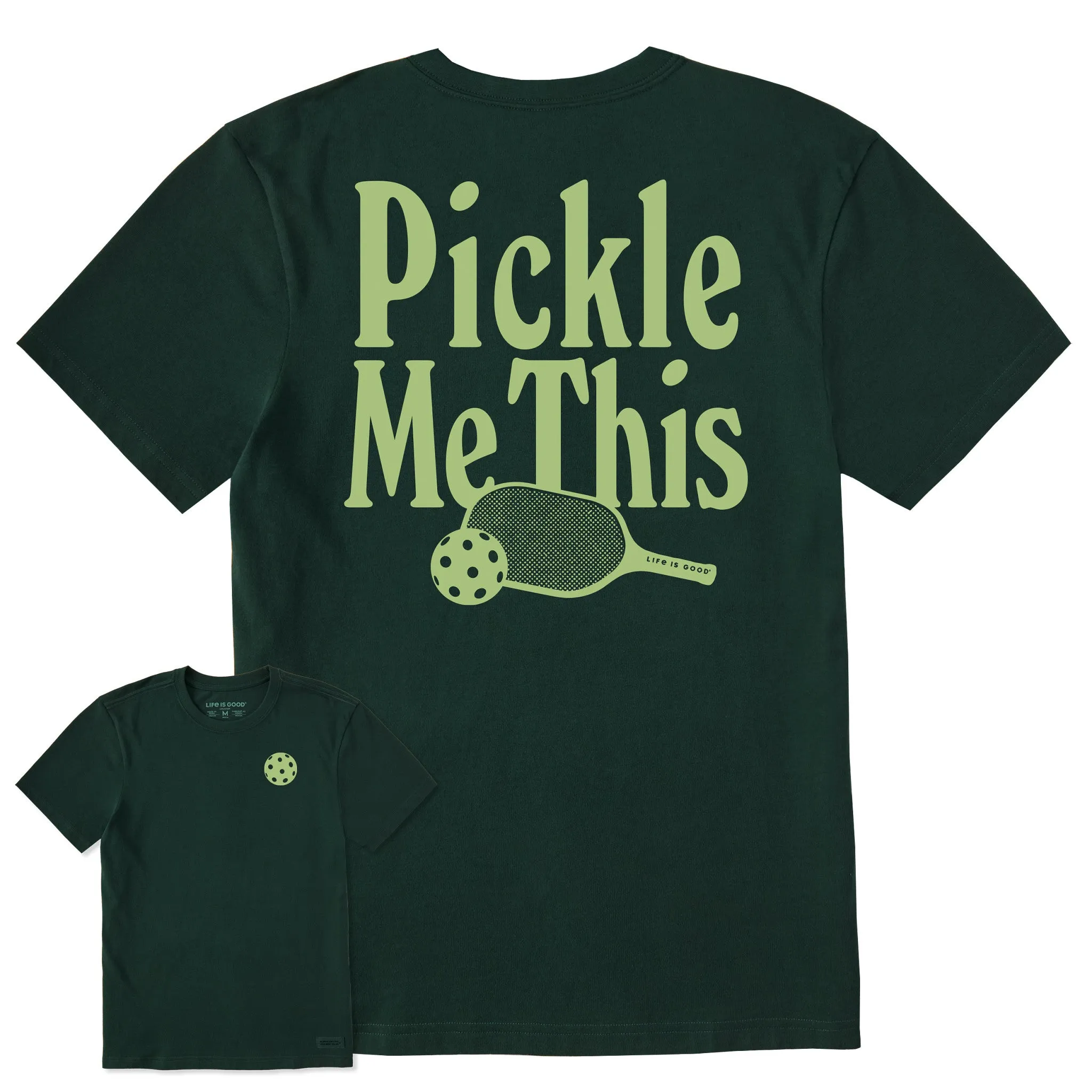 Trendy Comfort Men's Pickle Me This Short Sleeve Crusher Tee