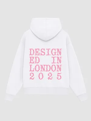 Comfortable Wear Layered Fashion designed in london white hoodie
