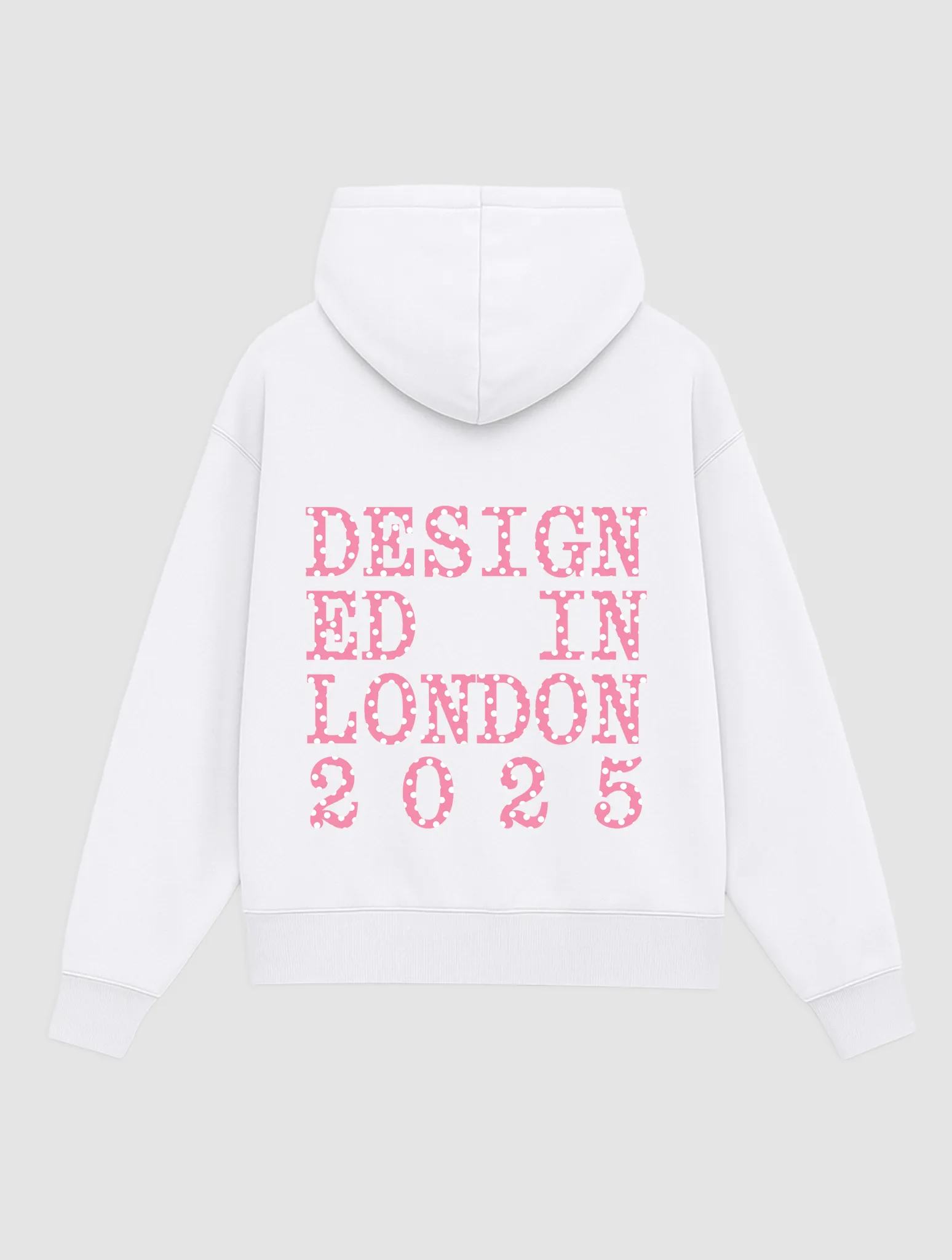 Comfortable Wear Layered Fashion designed in london white hoodie