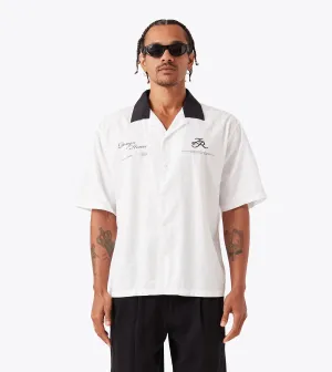 Design House SS Shirt White/Black Focus Mood Power Vibe