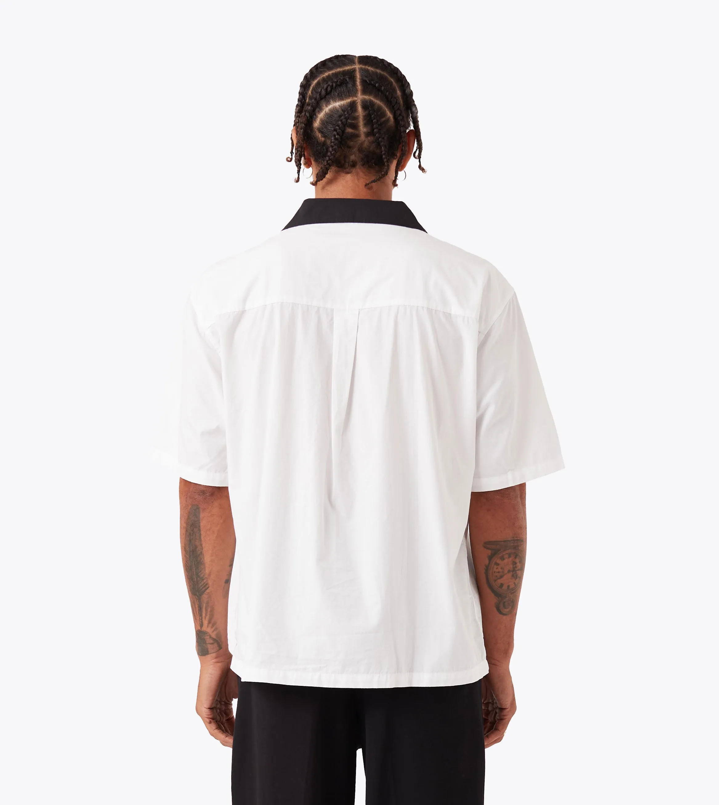 Design House SS Shirt White/Black Recycled Fit