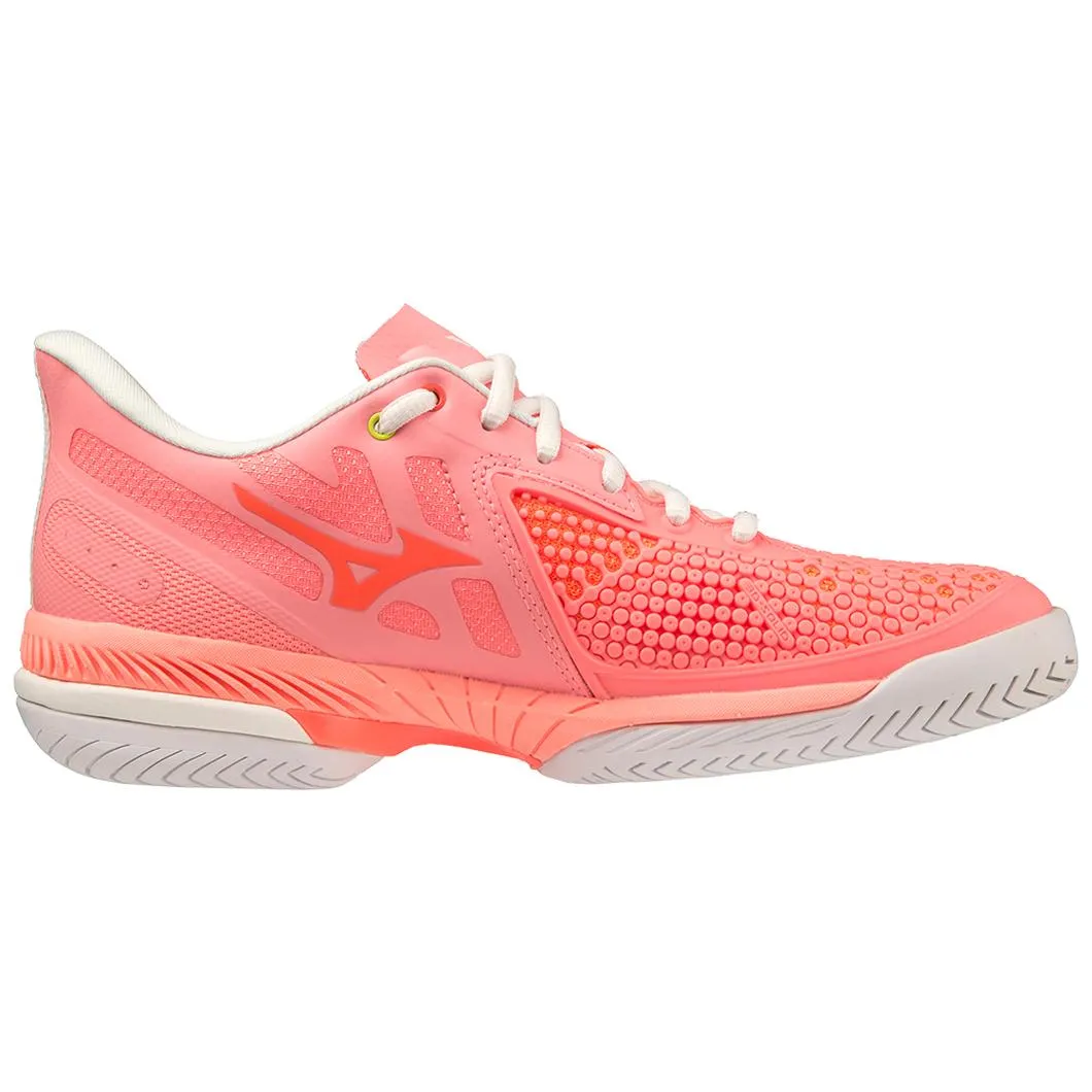 Protect Nova Zone Alpha Mizuno Wave Exceed Tour 5 AC Ladies Court Shoes [Candy Coral/Snow White]
