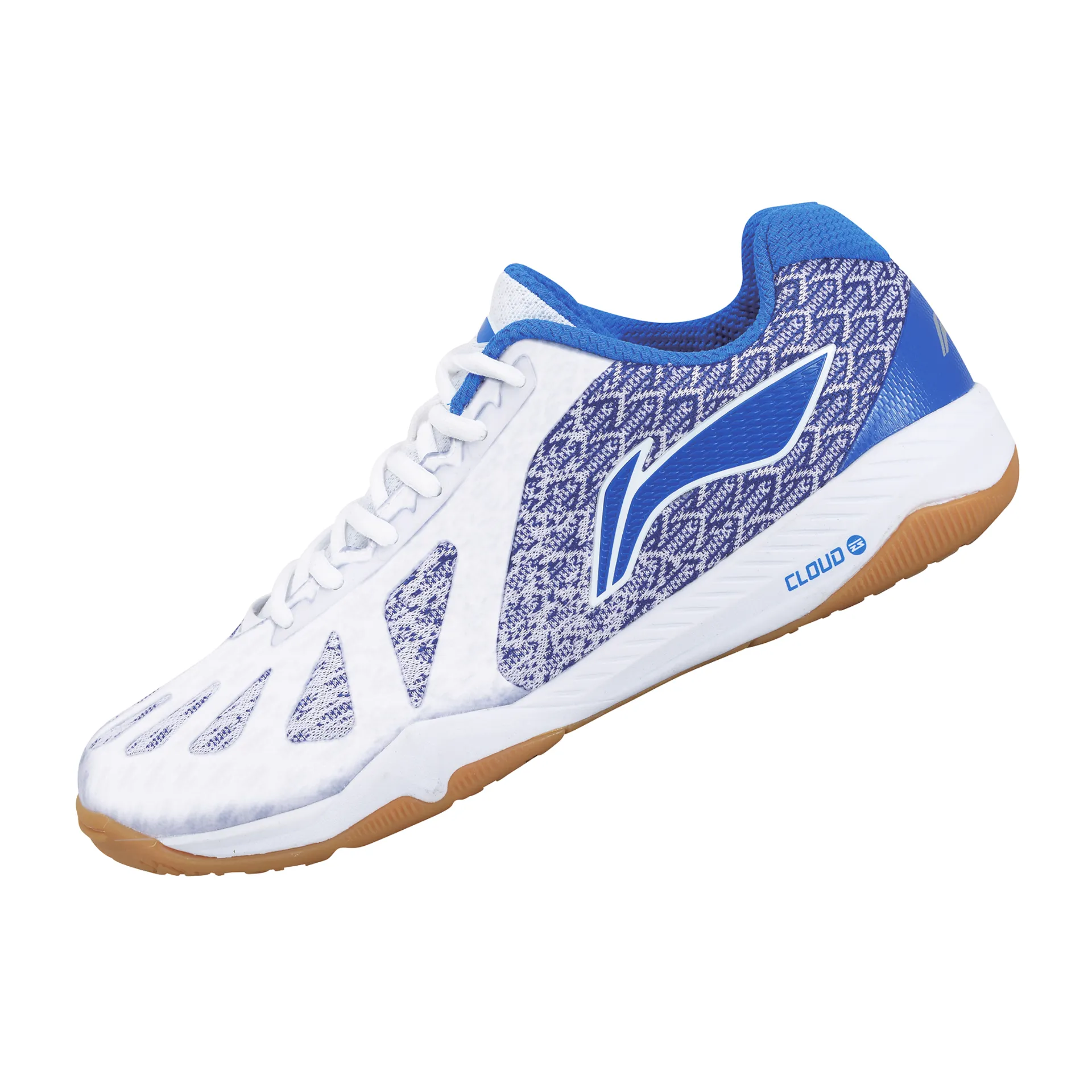 Li Ning Men's Table Tennis Shoes [White/Crystal Blue] APPP003-3 Chill Walk