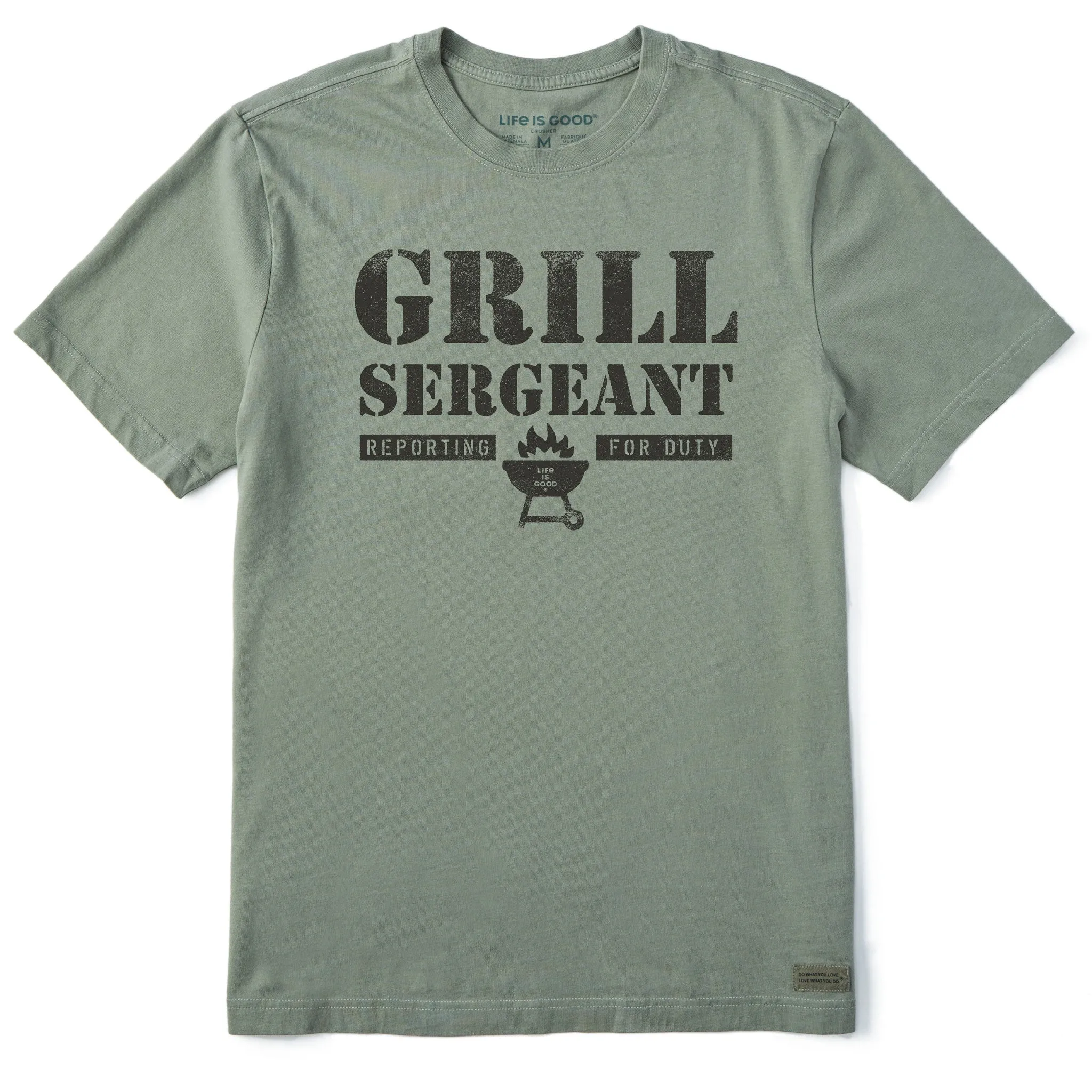 Men's Wordsmith Grill Sergeant Short Sleeve Tee Ethically Sourced Materials Sports Outfit