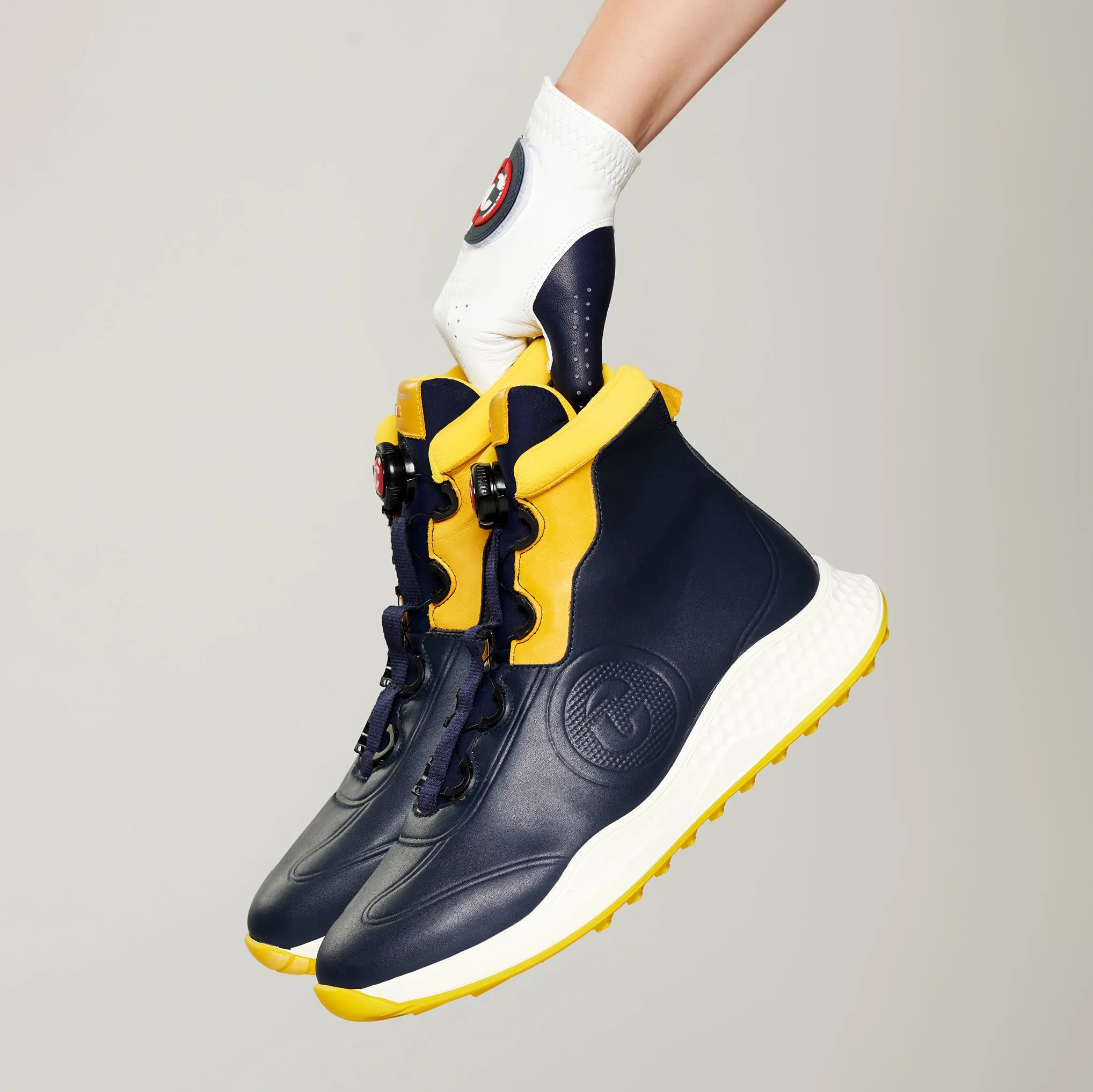 Bologna - Navy/Yellow dry conditions Durable Material