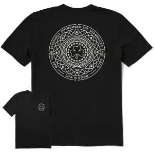 EcoConscious Processing Stylish and Relaxed Men's Shamrock Mandala Short Sleeve Crusher Tee