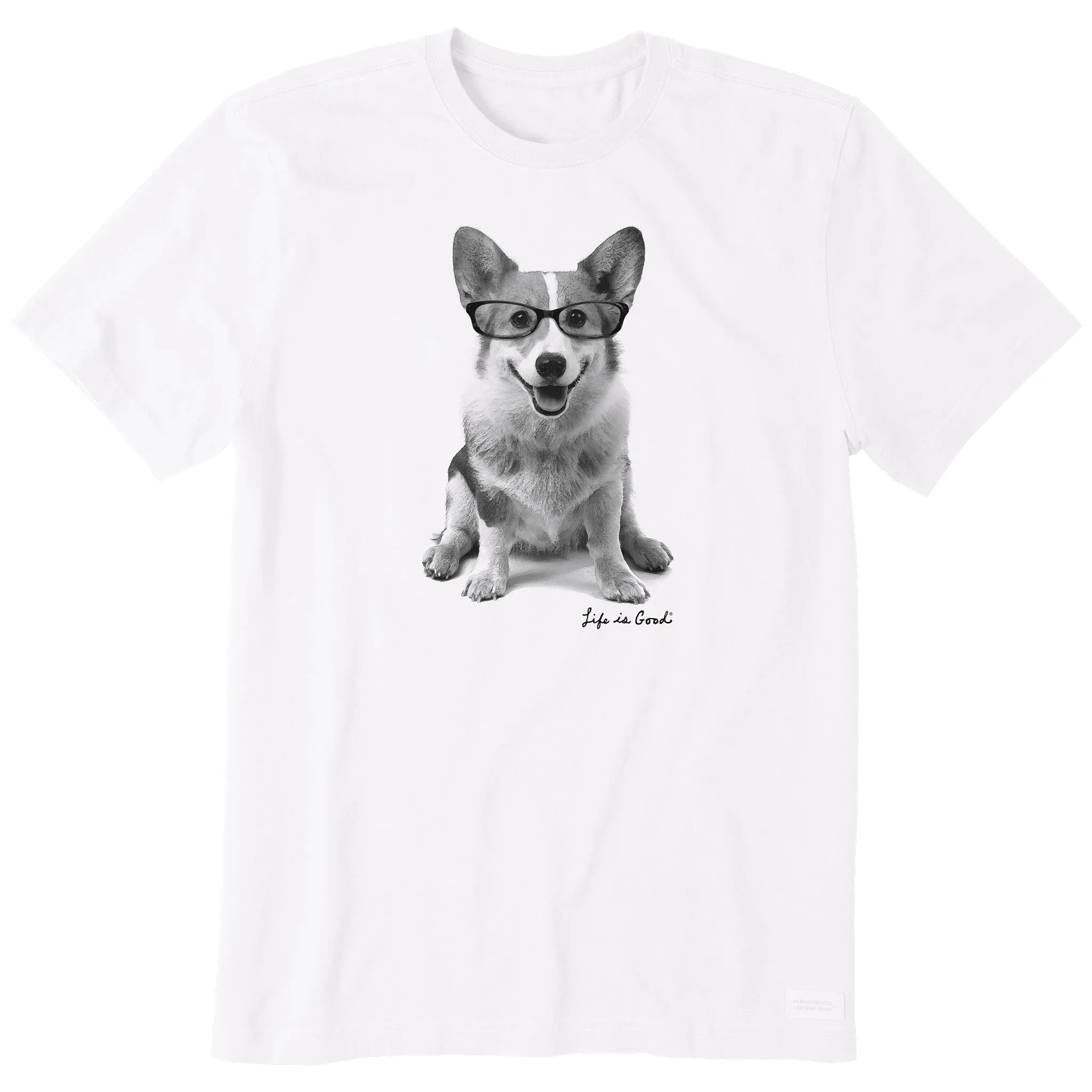 Outdoor Trend Look Men's Smart Corgi Short Sleeve Crusher Tee