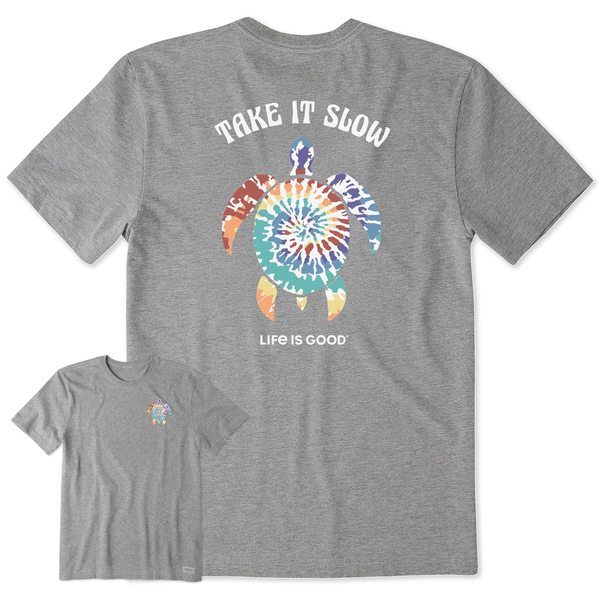 Men's Tie Dye Turtle Short Sleeve Crusher Tee Layer-Friendly