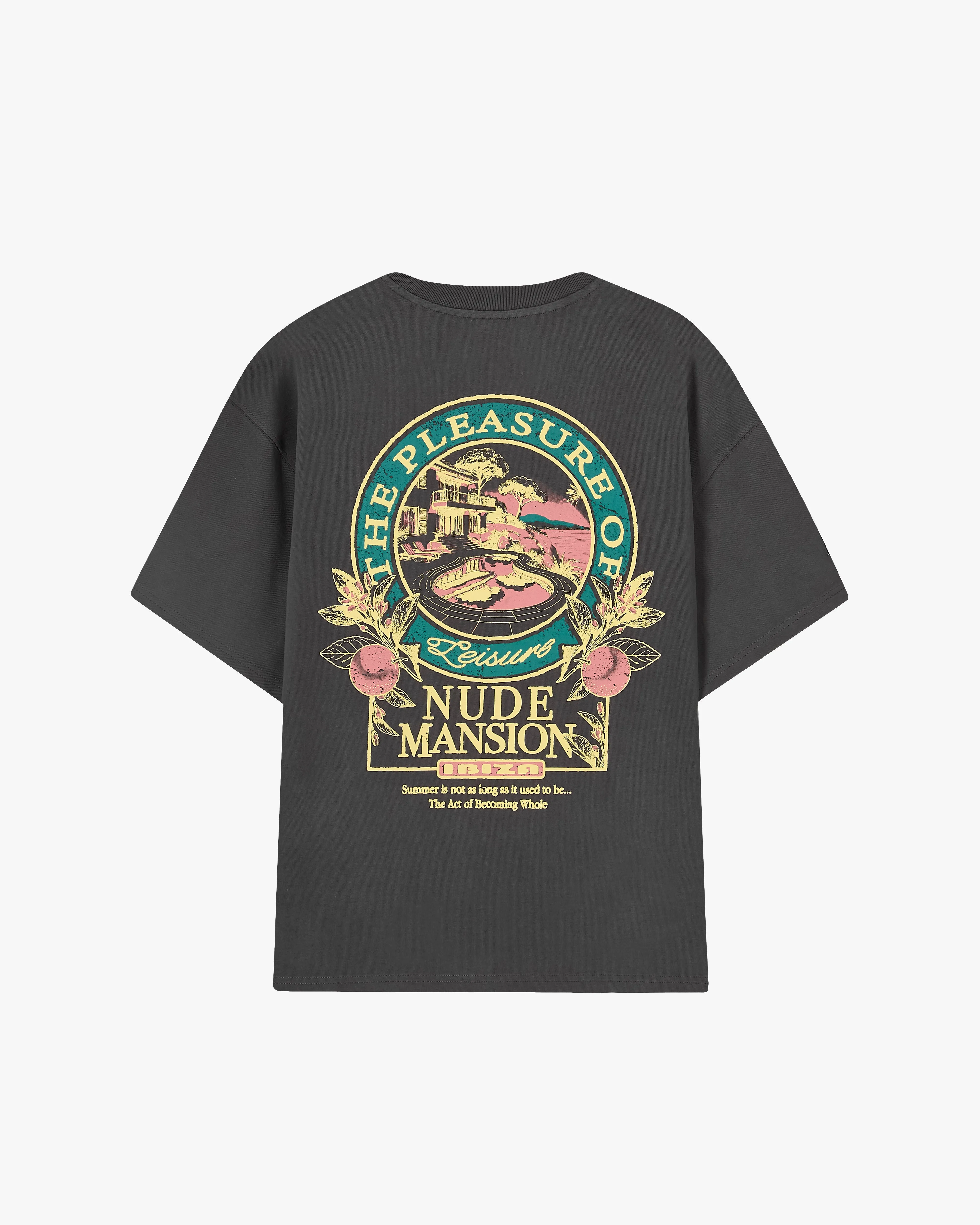 Mansion Tee Ash Sleek Layer Casual Essentials Wear