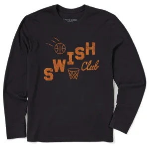 Men's Swish Club Long Sleeve Crusher Tee funky