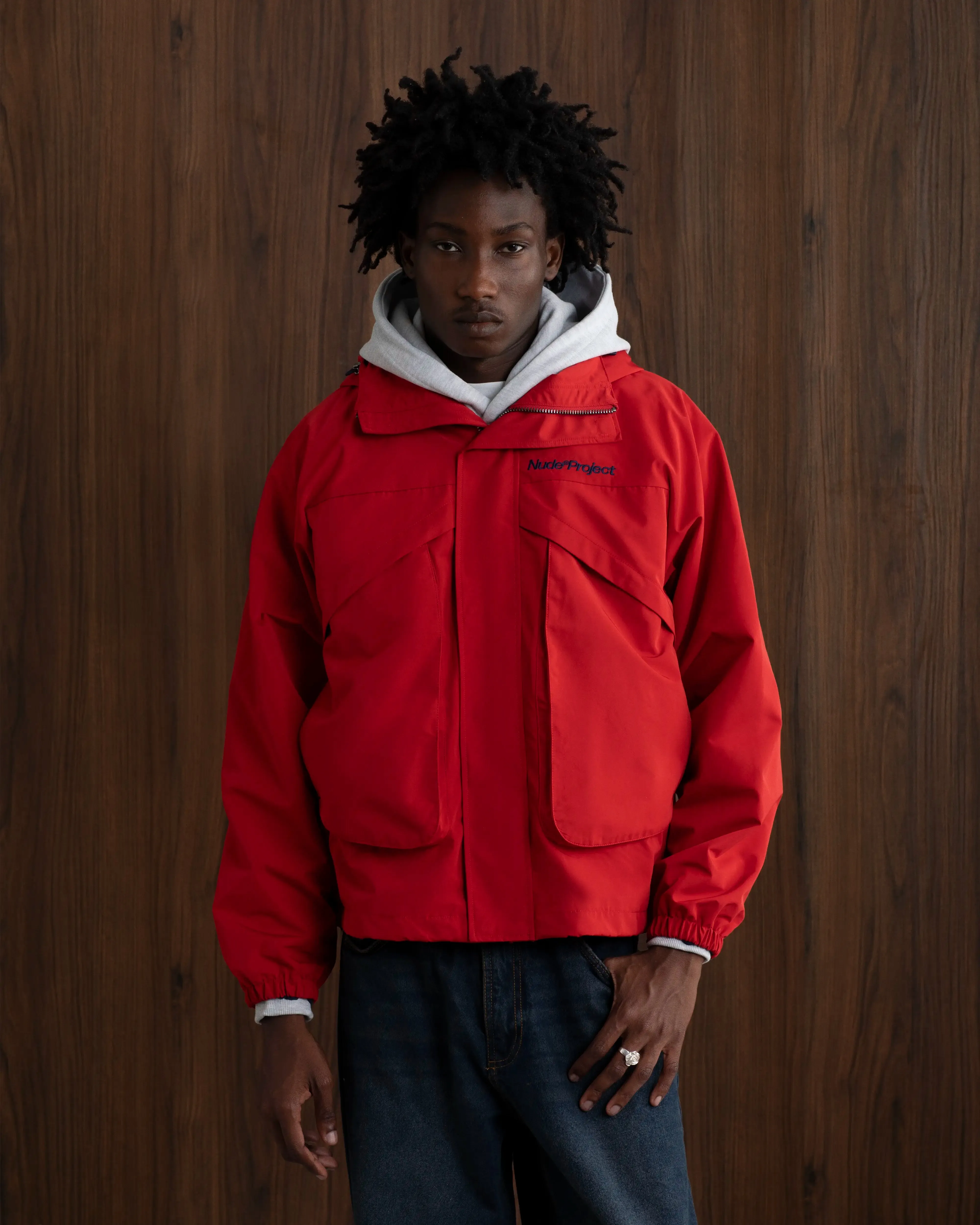 Flame retardant Milestones Windbreaker Jacket Red