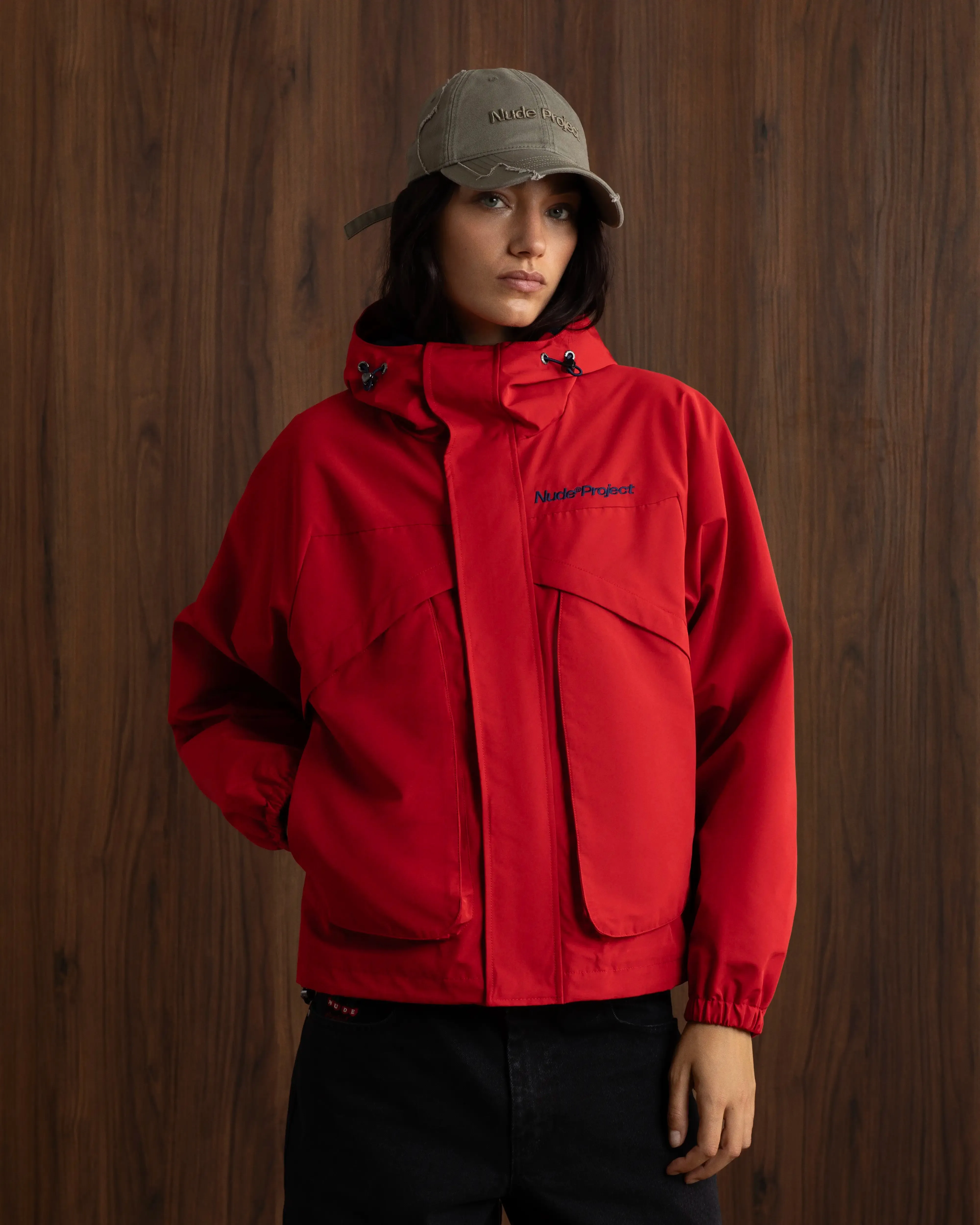 Milestones Windbreaker Jacket Red Go To Layer Layered construction