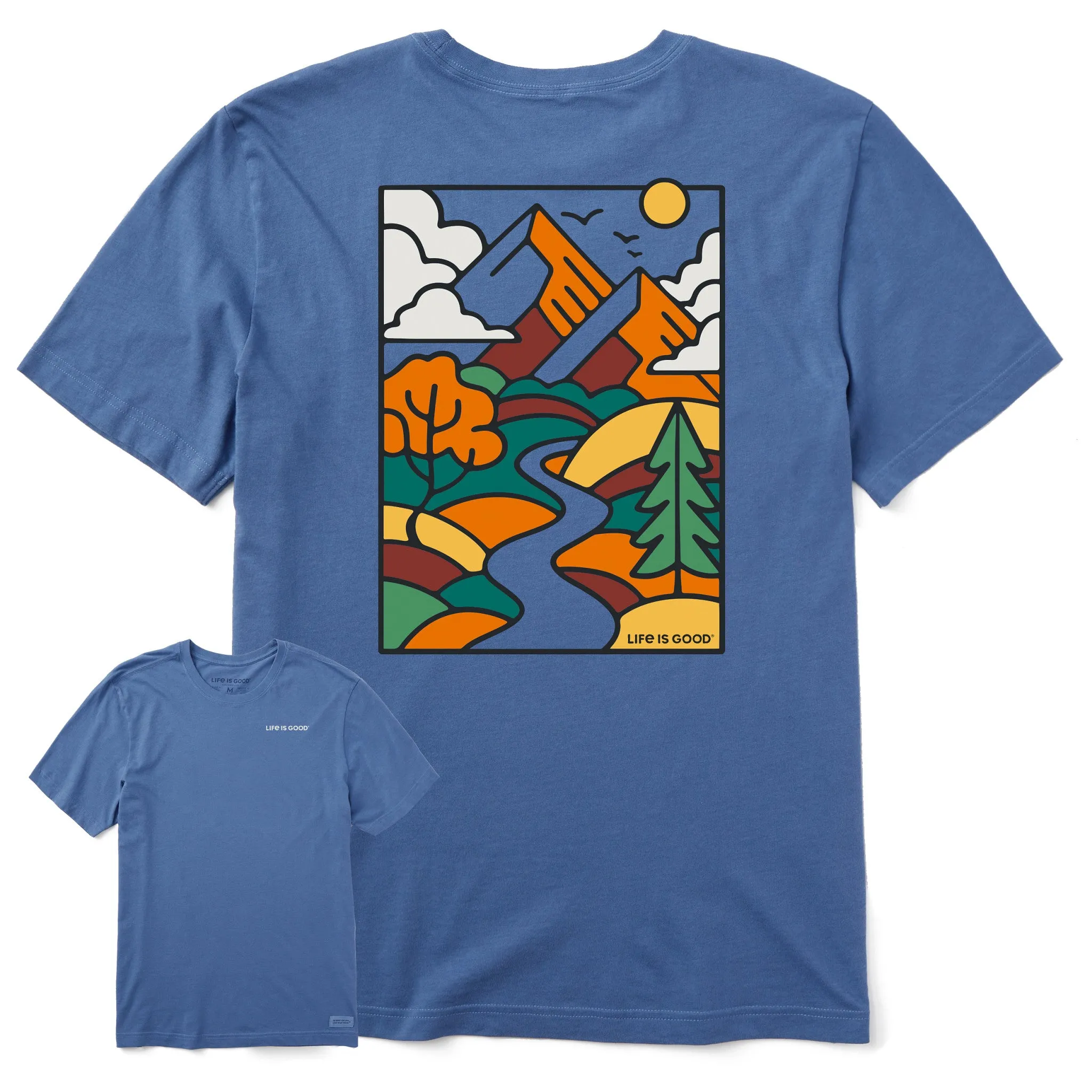 adults' Men's What a Mountain Scene Short Sleeve Tee