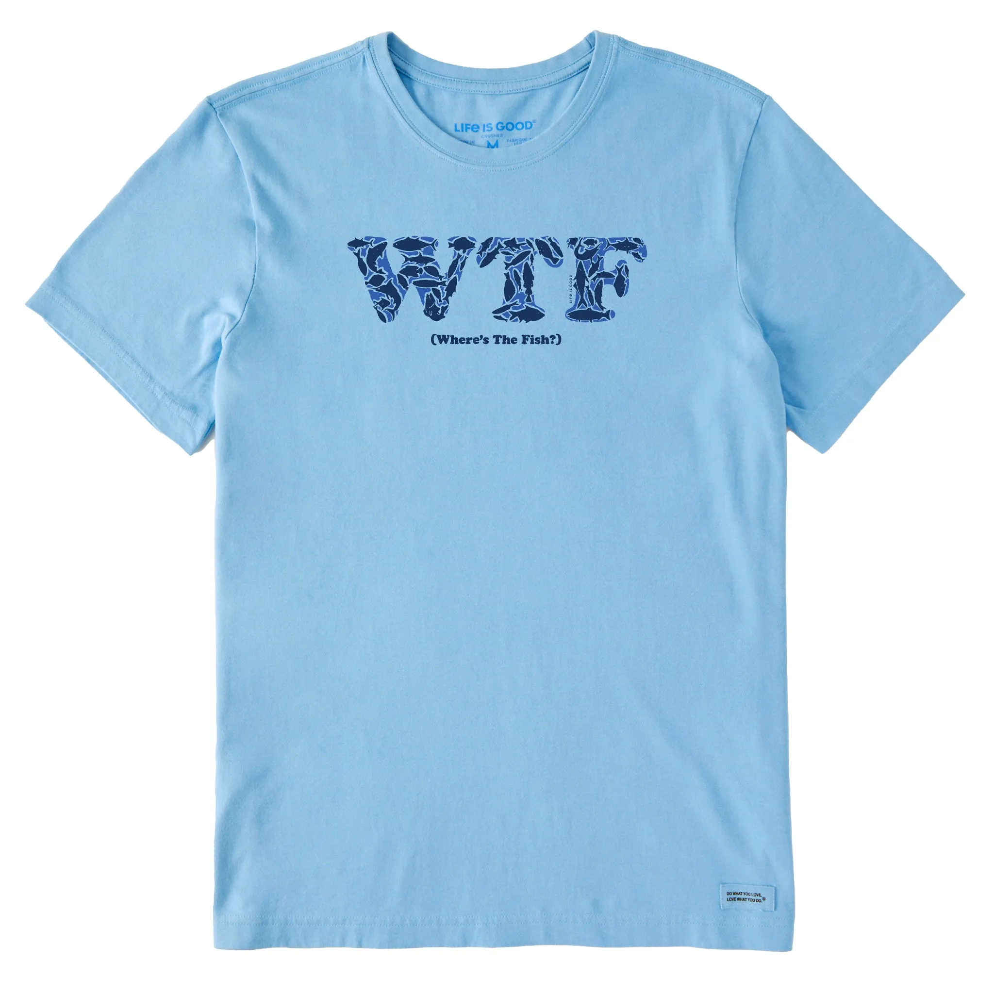 Men's WTF Fish Short Sleeve Tee Travel Friendly